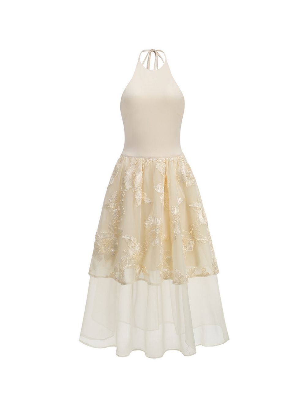 Maik Halter Flower Midi Dress - OWNCI Maik Halter Flower Midi Dress - OWNCI