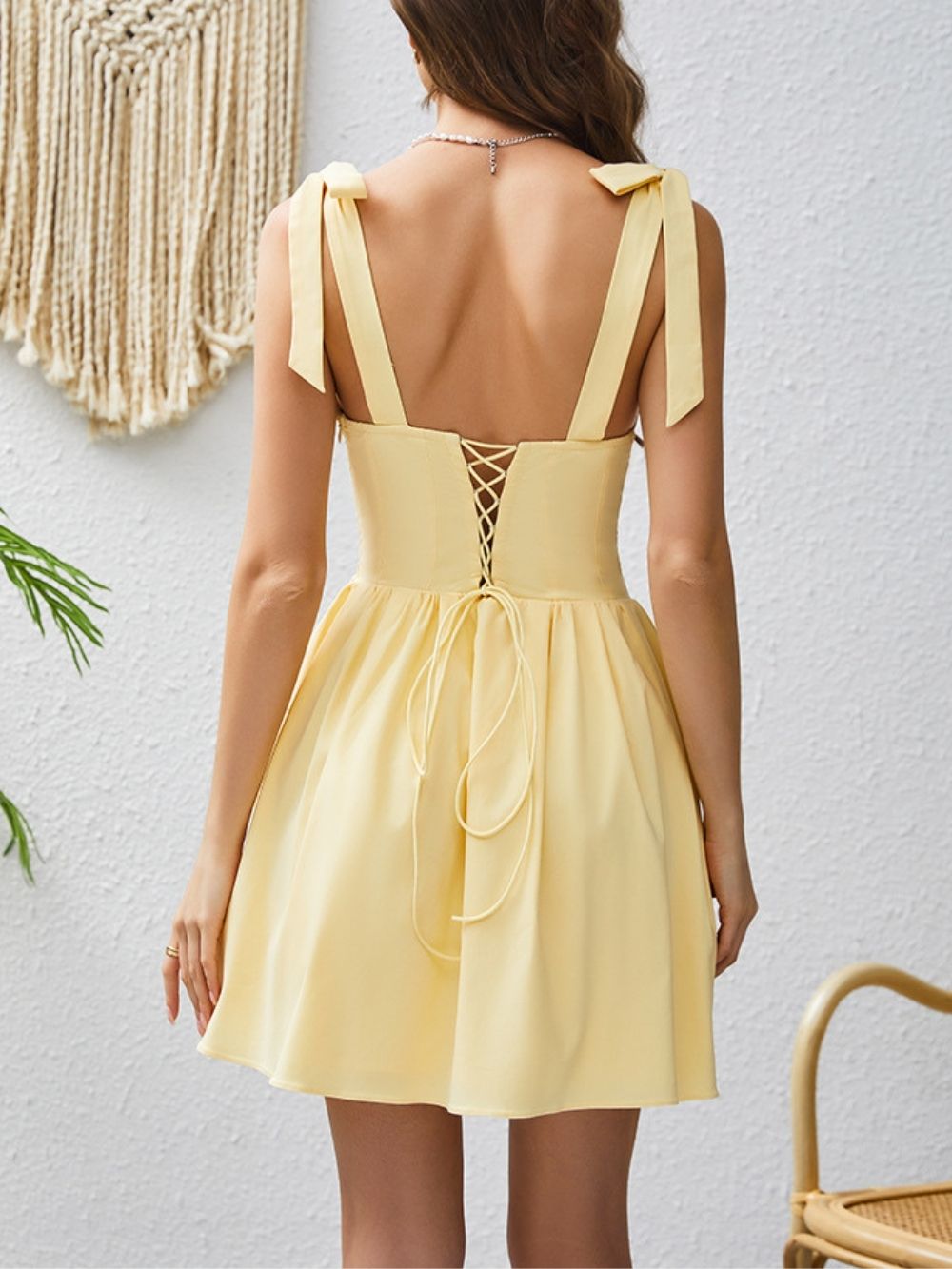 Mady Yellow Mini Dress