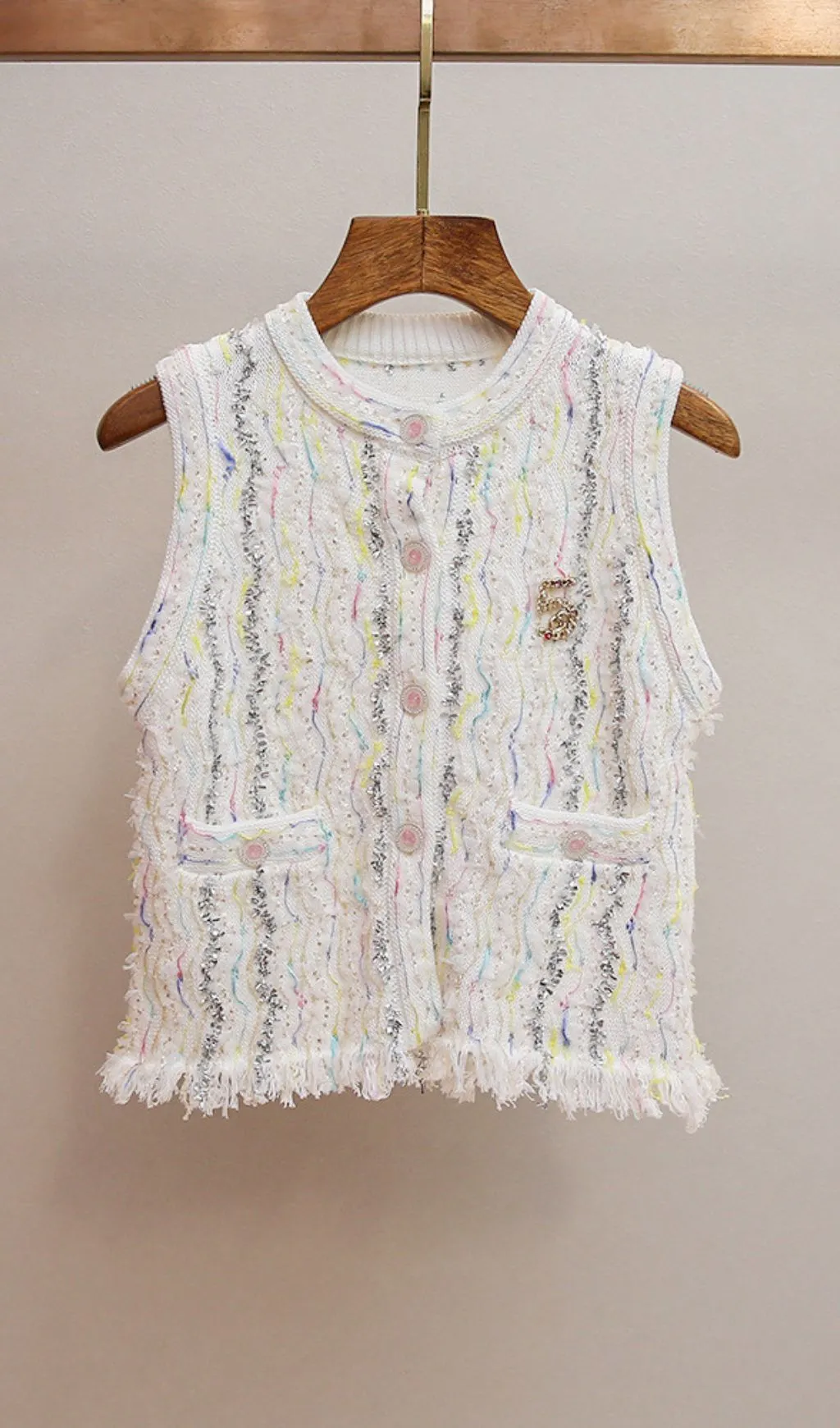 Haunani Knit Vest Cardigan - OWNCI Haunani Knit Vest Cardigan - OWNCI