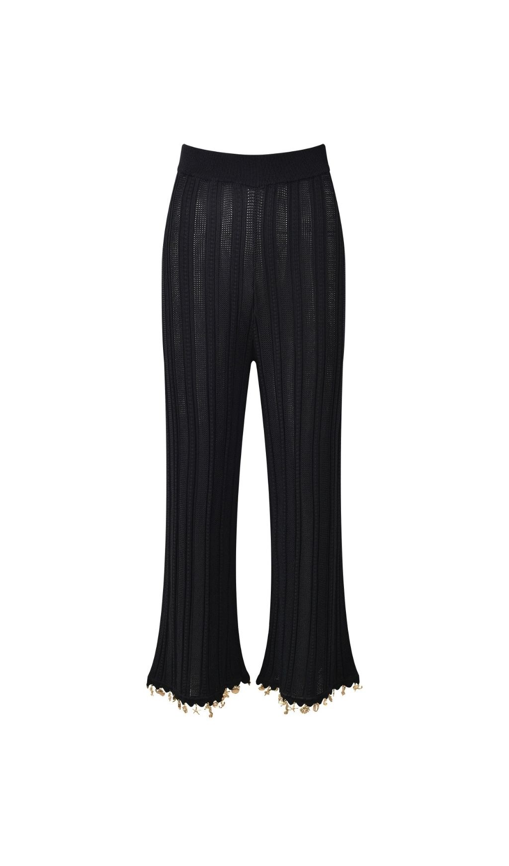 Fashionslee Women Pishella Jeweled Knit Pants