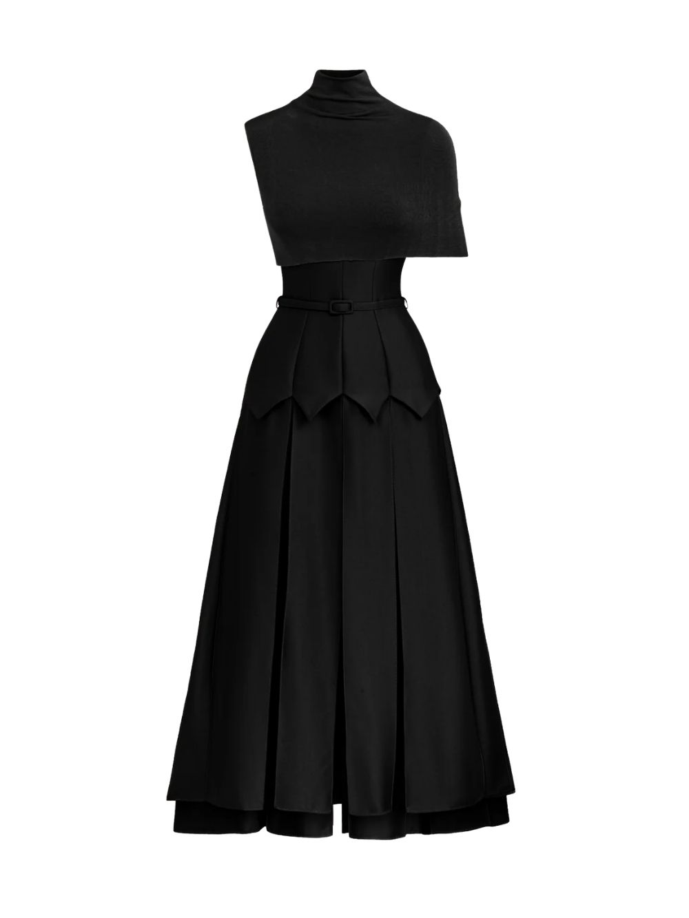 99bc19cd3e9e3c3ac71f19538c8387df Mailen Black Pleated Midi Dress