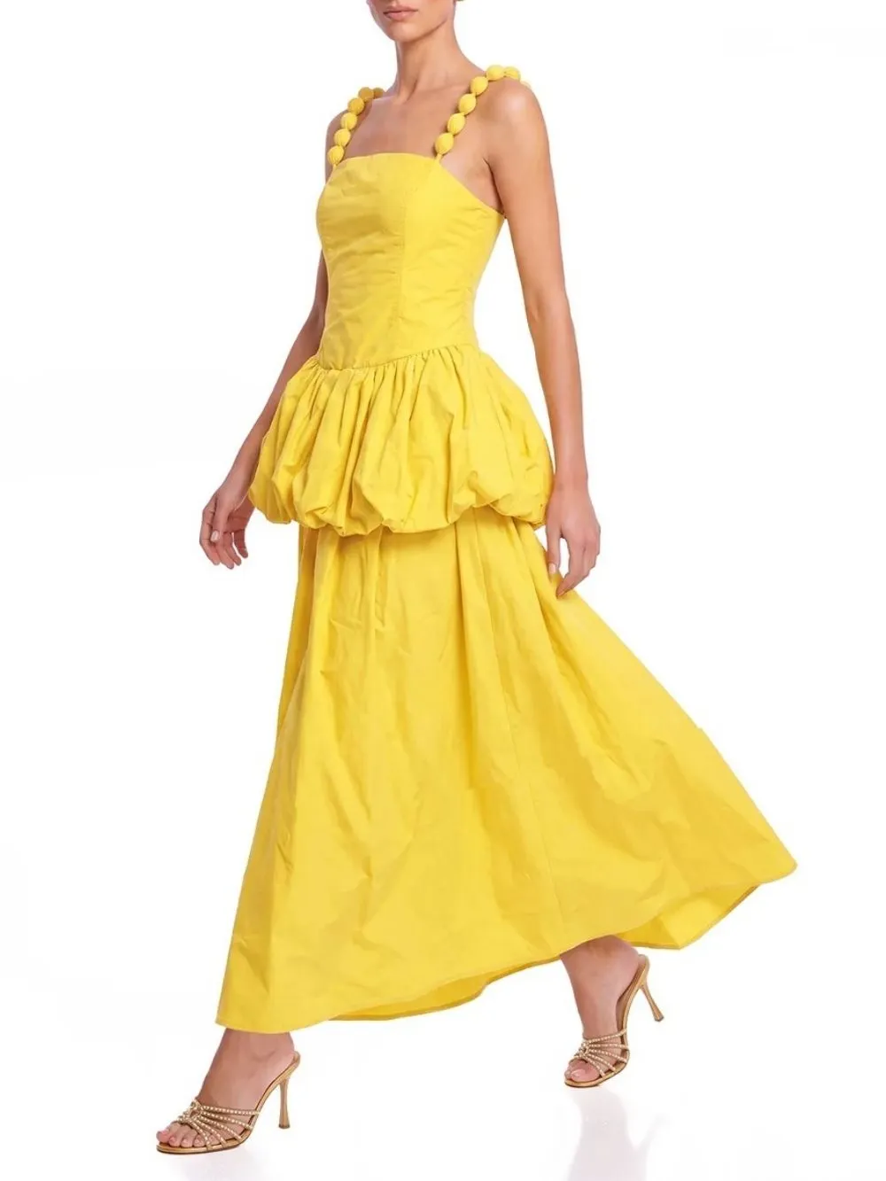 Selvaris Sleeveless Bubble Maxi Dress - OWNCI Selvaris Sleeveless Bubble Maxi Dress - OWNCI