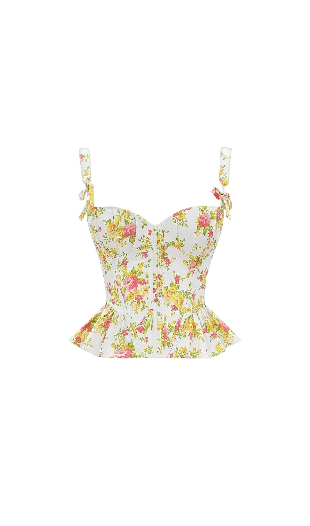 Fashionslee Women Lethia Floral Corset Top