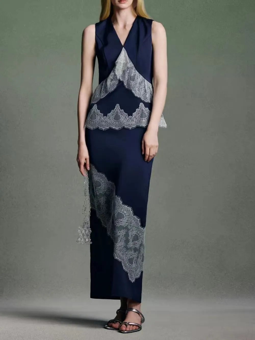 Mada Lace Patchwork Two-Piece Set - OWNCI Mada Lace Patchwork Two-Piece Set - OWNCI