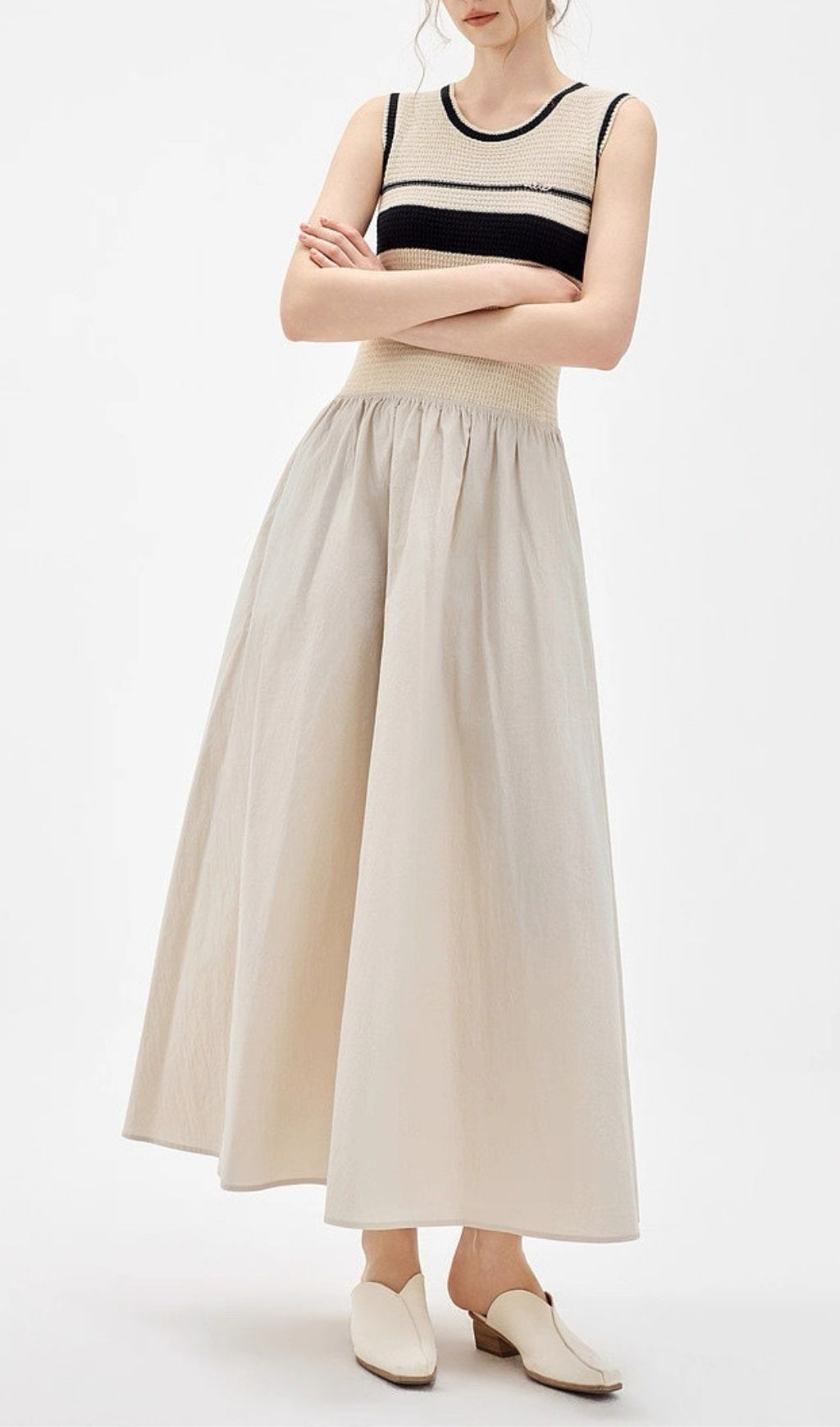 Fashionslee Women Magdalia Sleeveless Midi Dress