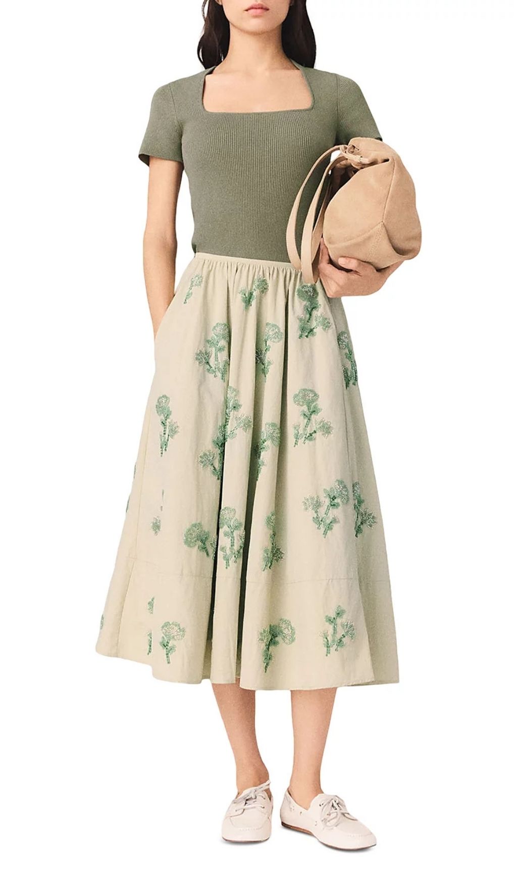 Fashionslee Women Embroidered Technical Skirt