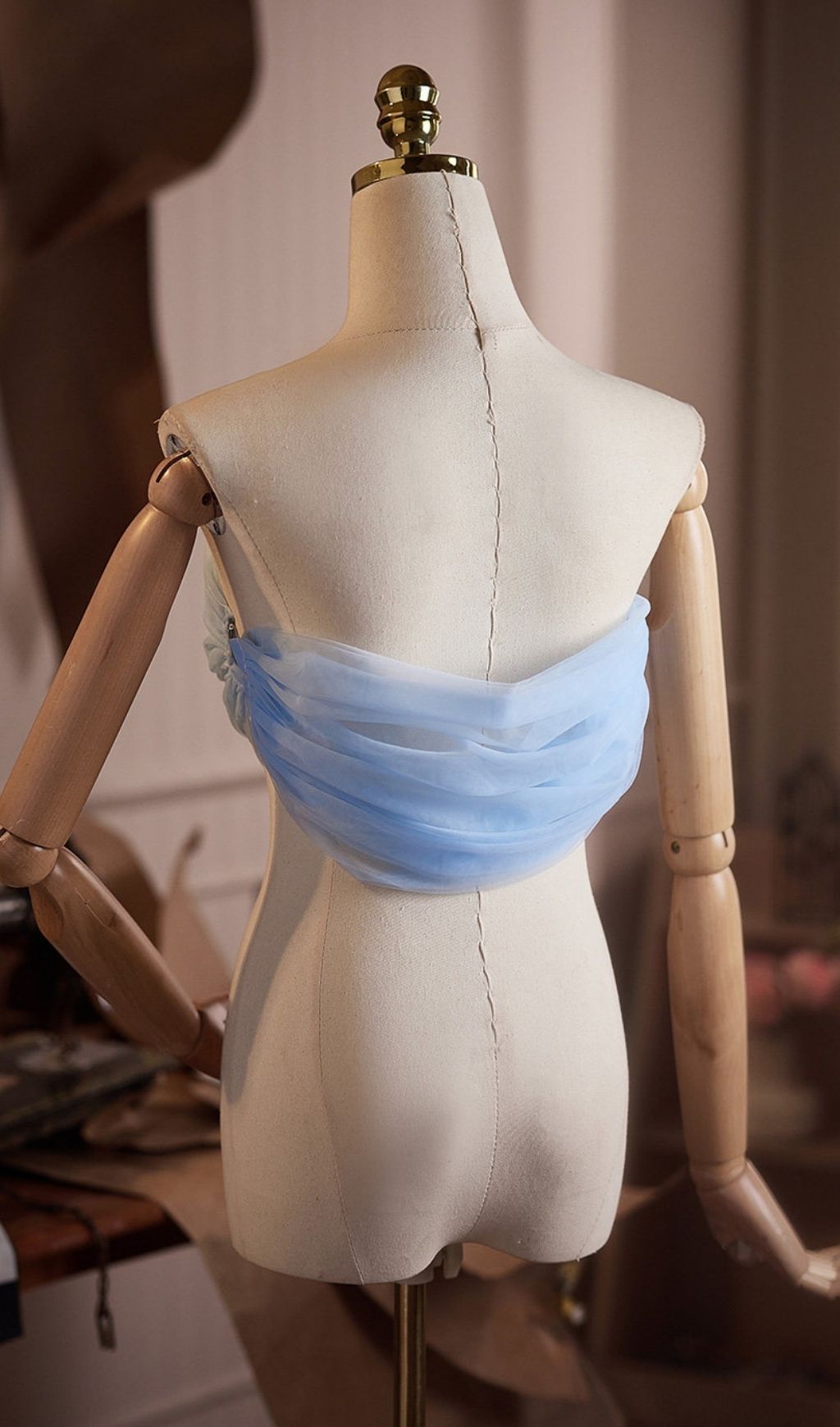 Lei Blue DIY Mesh Shawl - OWNCI Lei Blue DIY Mesh Shawl - OWNCI