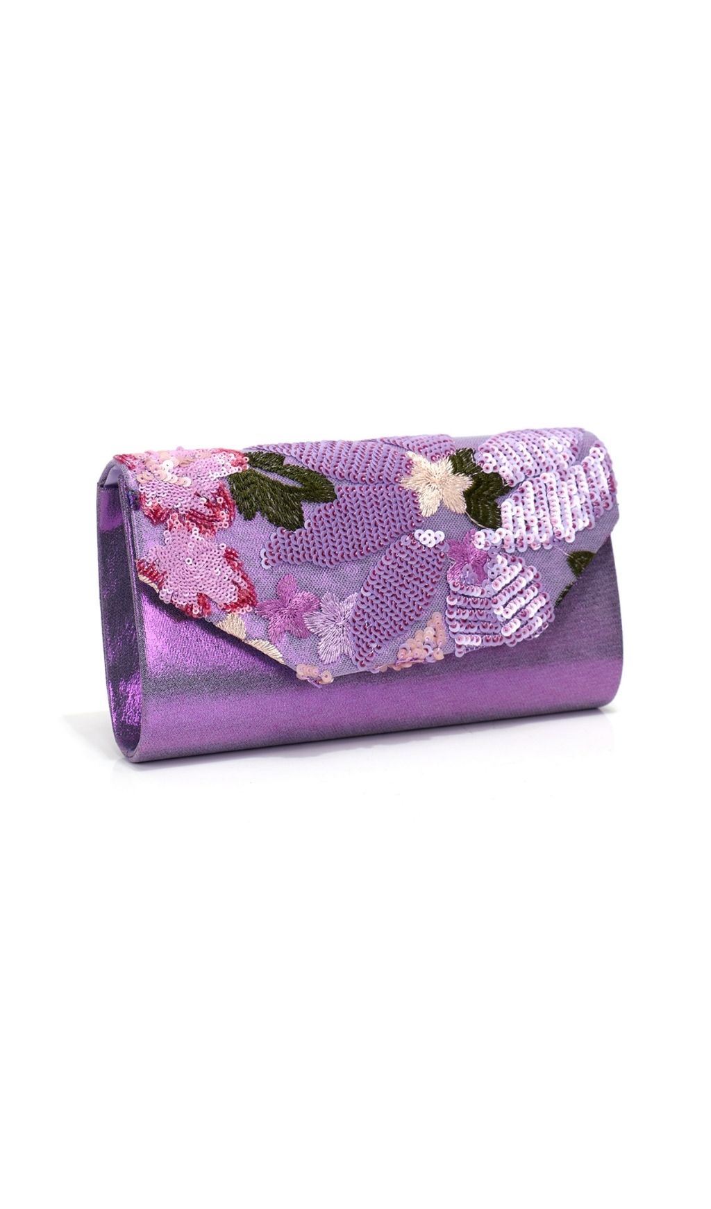 a2e7c97735dd8d0f37e6e31b8a5d8e16.jpg Fashionslee Women Leala Purple Flower Sequin Handbag