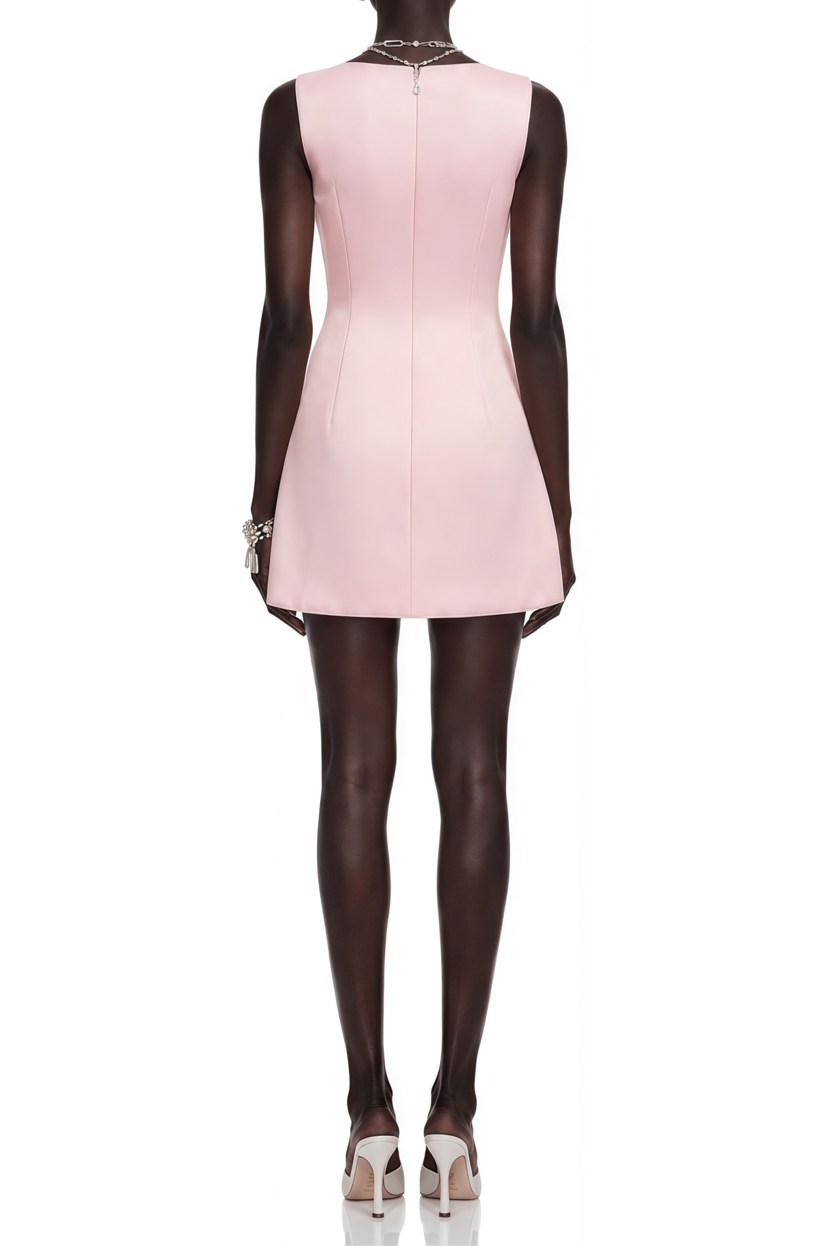a4aad56ba3690a9823de0bf43664da8f Pink Sleeveless Boat Neck 3D Floral Print A-Line Mini Dress