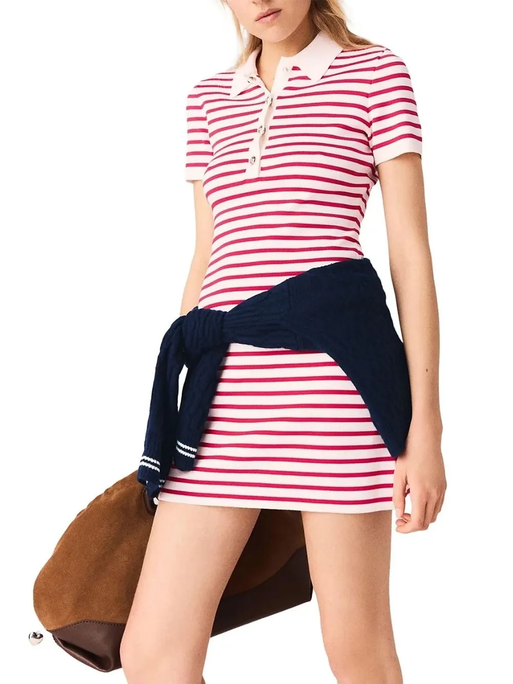 Striped Polo Dress - OWNCI Striped Polo Dress - OWNCI
