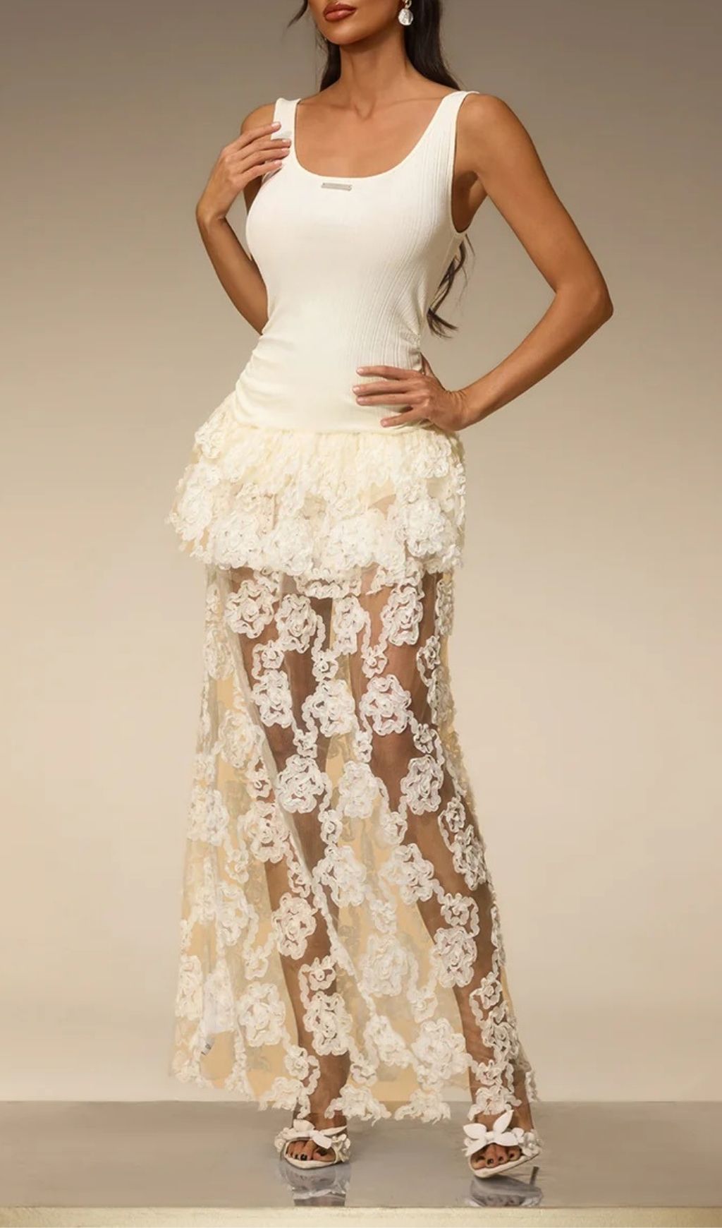 Fashionslee Women Evelien Sleeveless Floral Dress Set