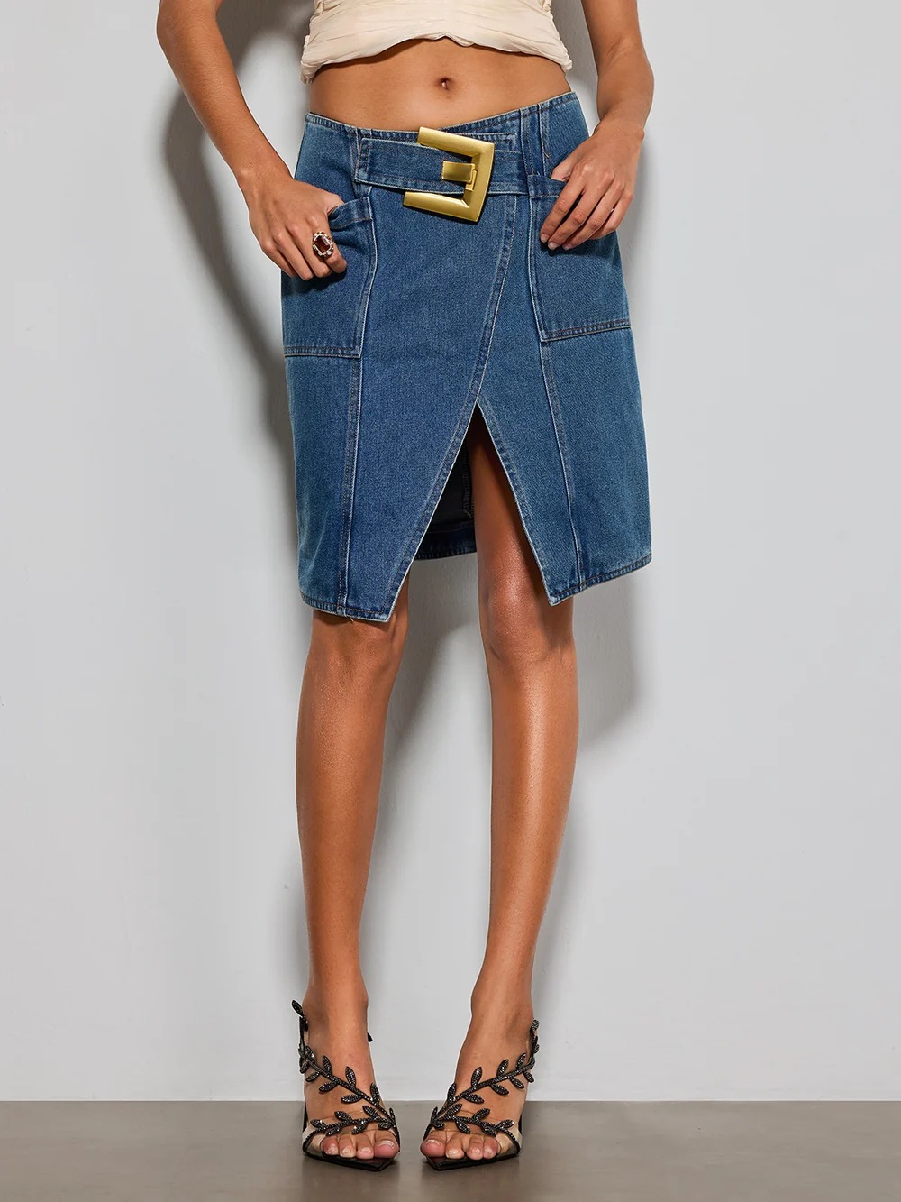 aac628e116d80162bd4275266144e430 Taelorin Denim Skirt