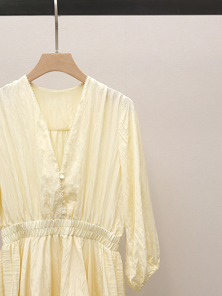 Rapapamy Puff Sleeve Ruffle Dress