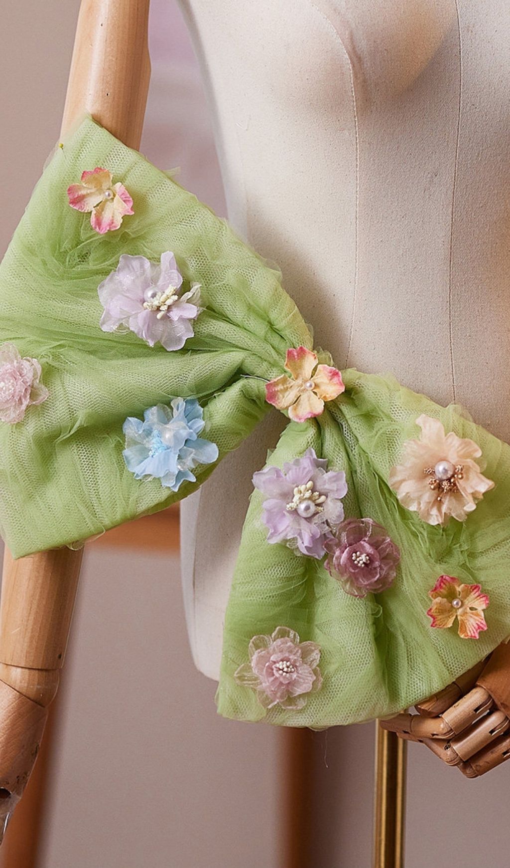 Leilexi Green Bow Dress Accessories