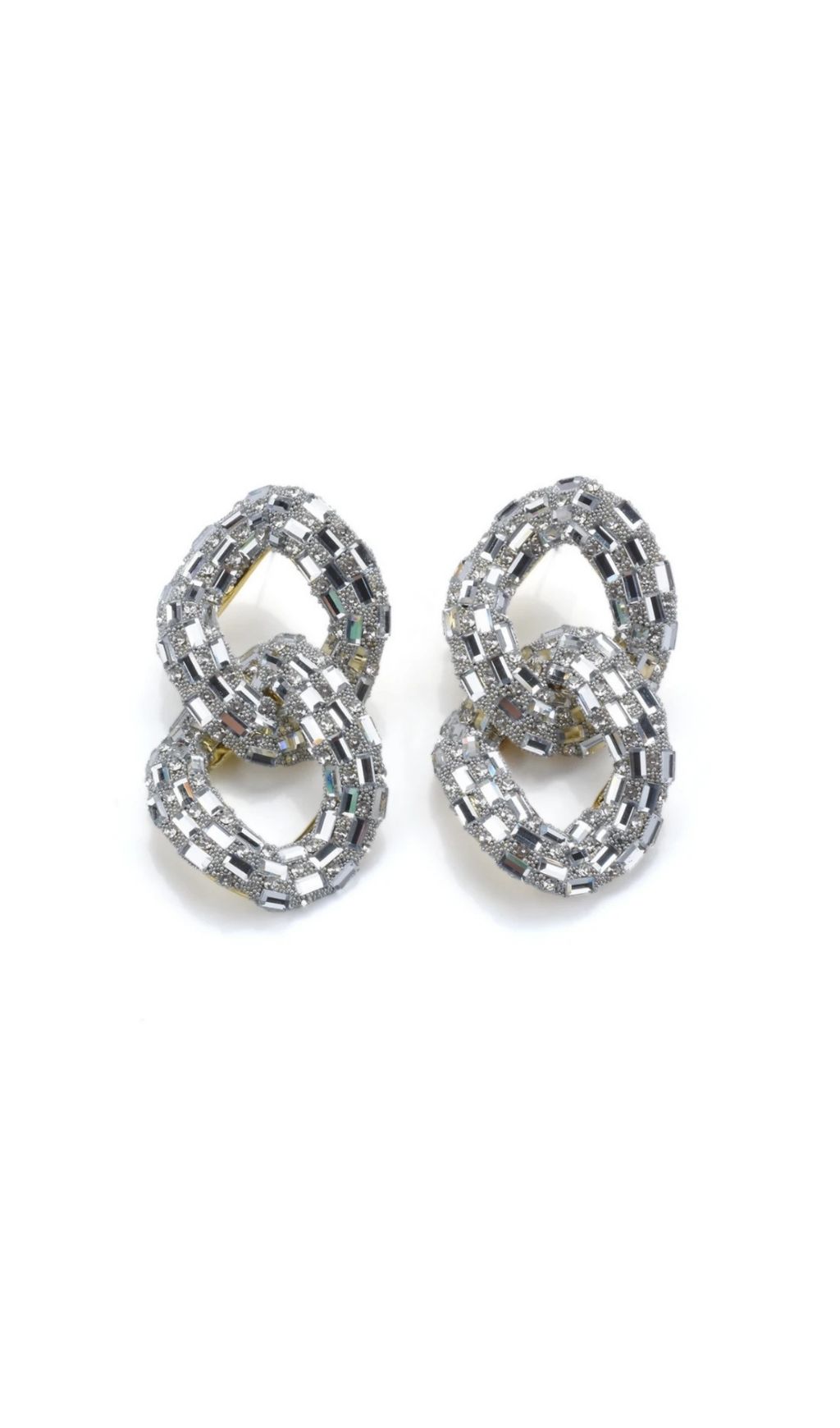 Tyora Circle Crystal Earrings
