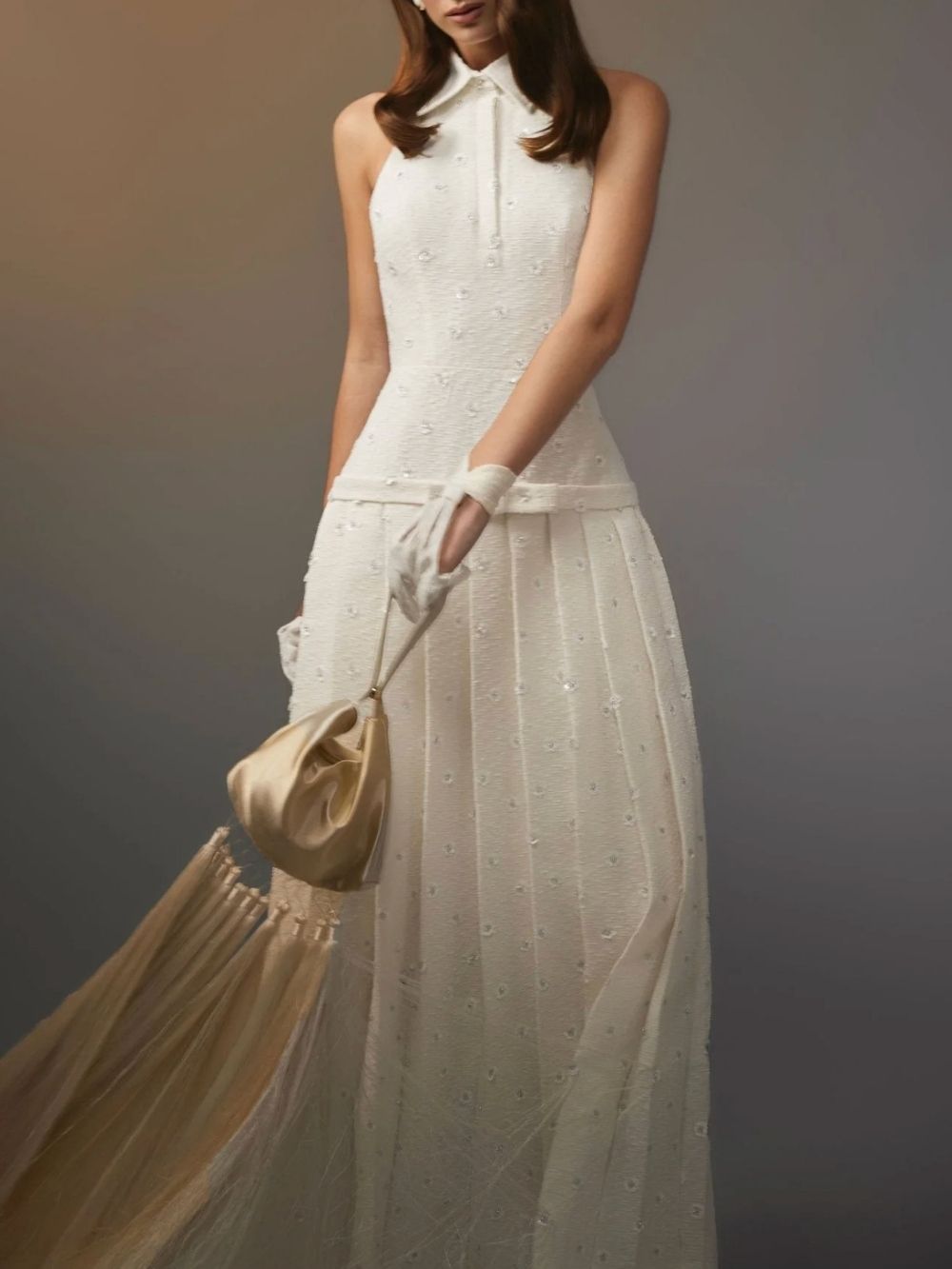 b01a462d38c2edd95d19e0225b5a9360 Fedra Halterneck Flower Maxi Dress