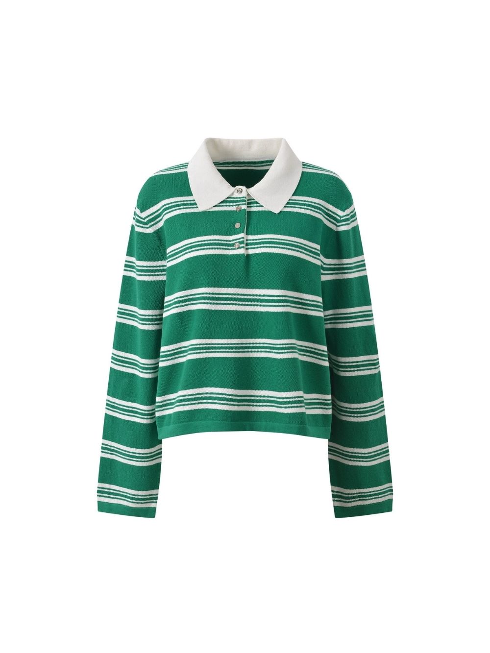 b01ab77643a743527a271867d114db1d Cropped Striped Polo Sweater
