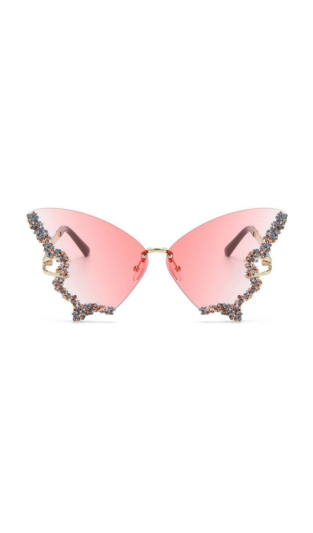 Tierney Butterfly Crystal Sunglasses - OWNCI Tierney Butterfly Crystal Sunglasses - OWNCI