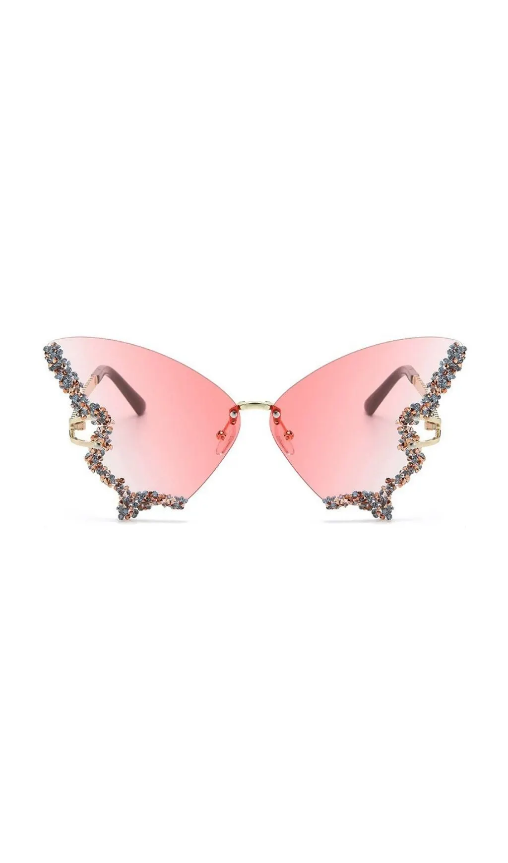 Tierney Butterfly Crystal Sunglasses - OWNCI