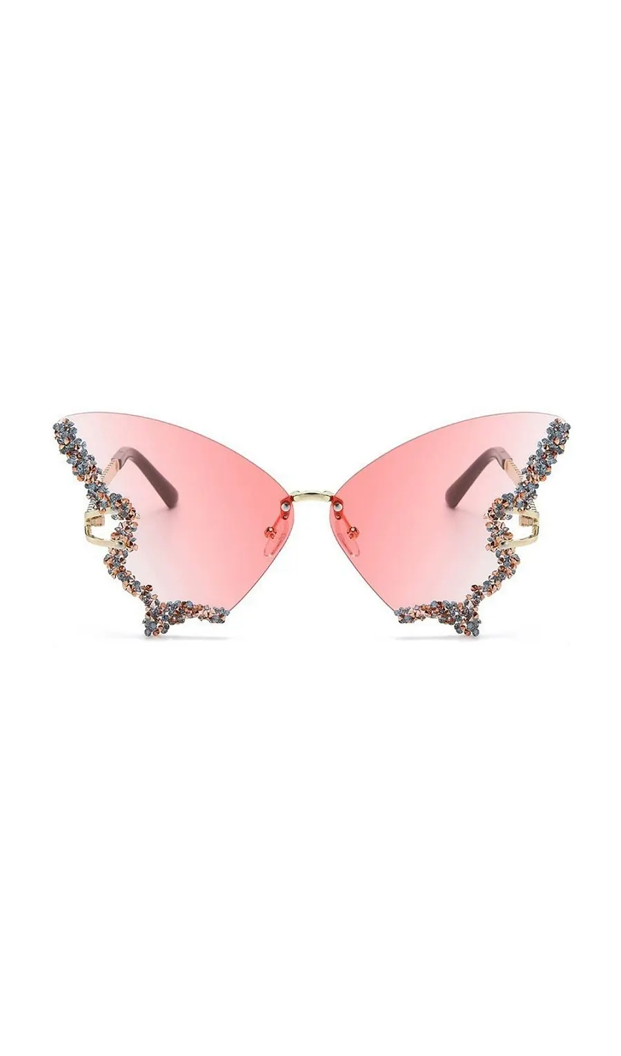 Tierney Butterfly Crystal Sunglasses - OWNCI Tierney Butterfly Crystal Sunglasses - OWNCI