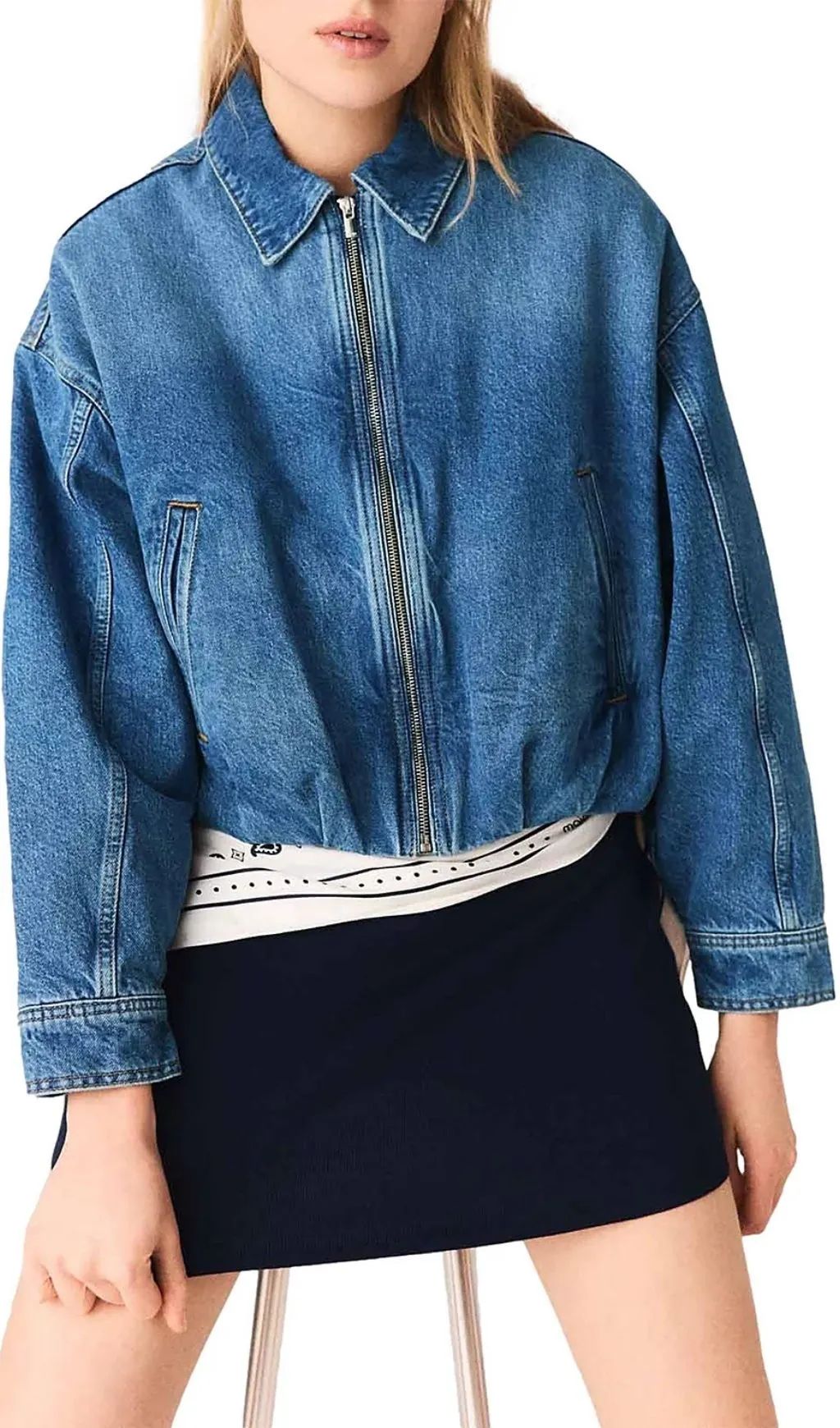 Denim Bomber Jacket