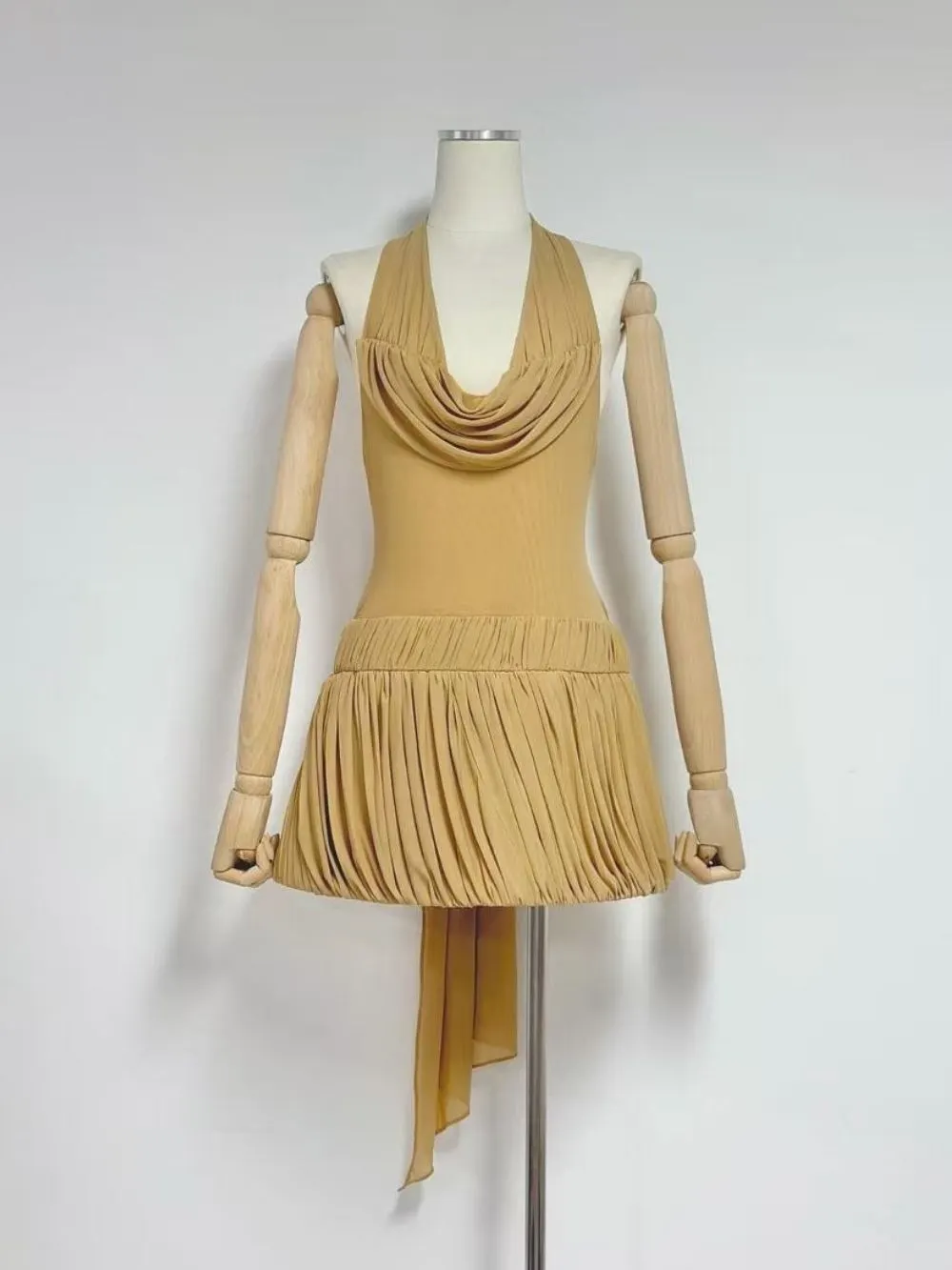 Malencia Halter Ruched Mini Dress - OWNCI Malencia Halter Ruched Mini Dress - OWNCI