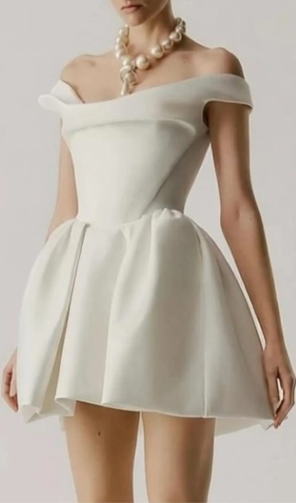 Fashionslee Women Lettie Off-Shoulder Mini Dress