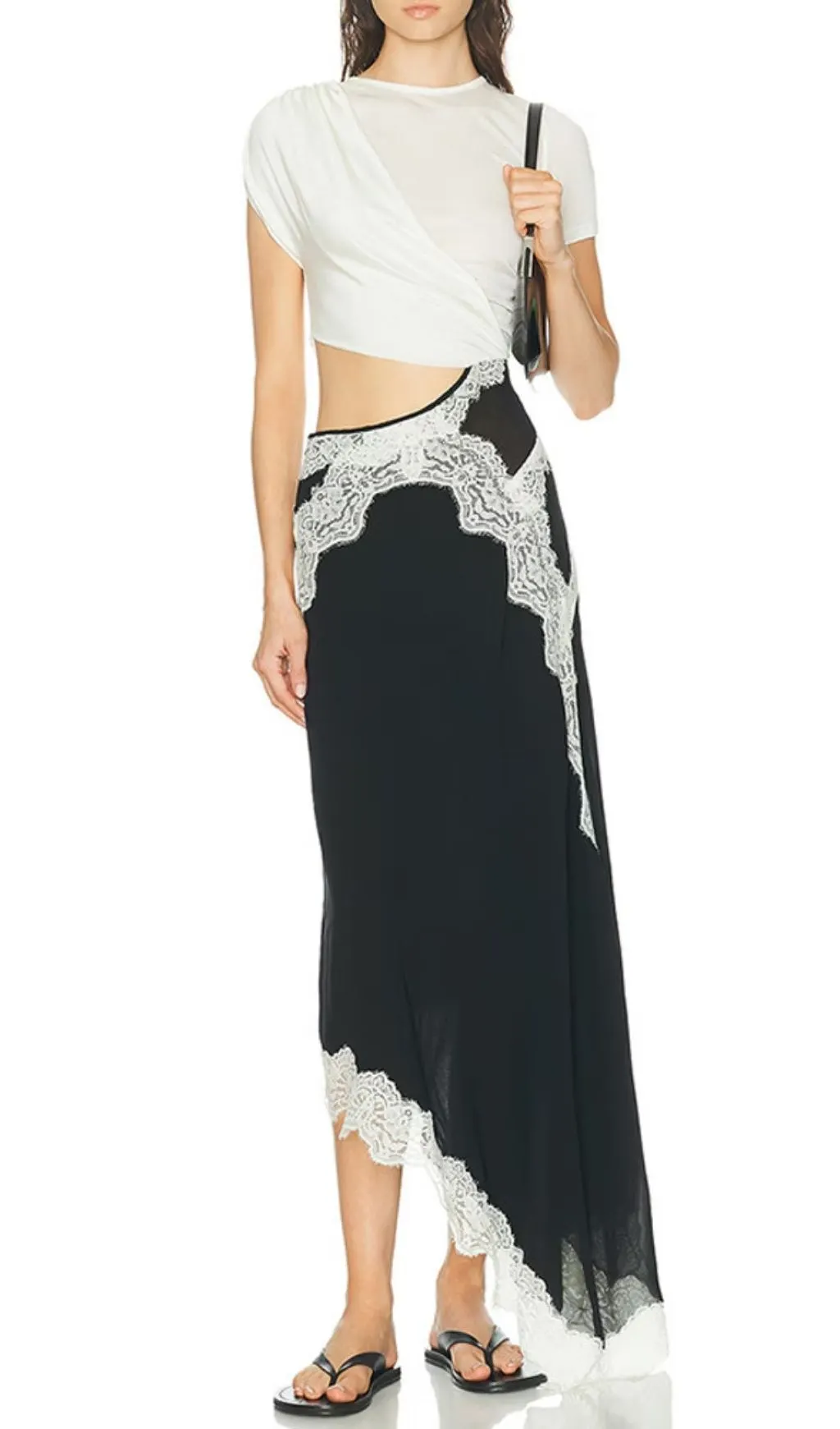 Fashionslee Women Lettie Cutout Lace Maxi Dress