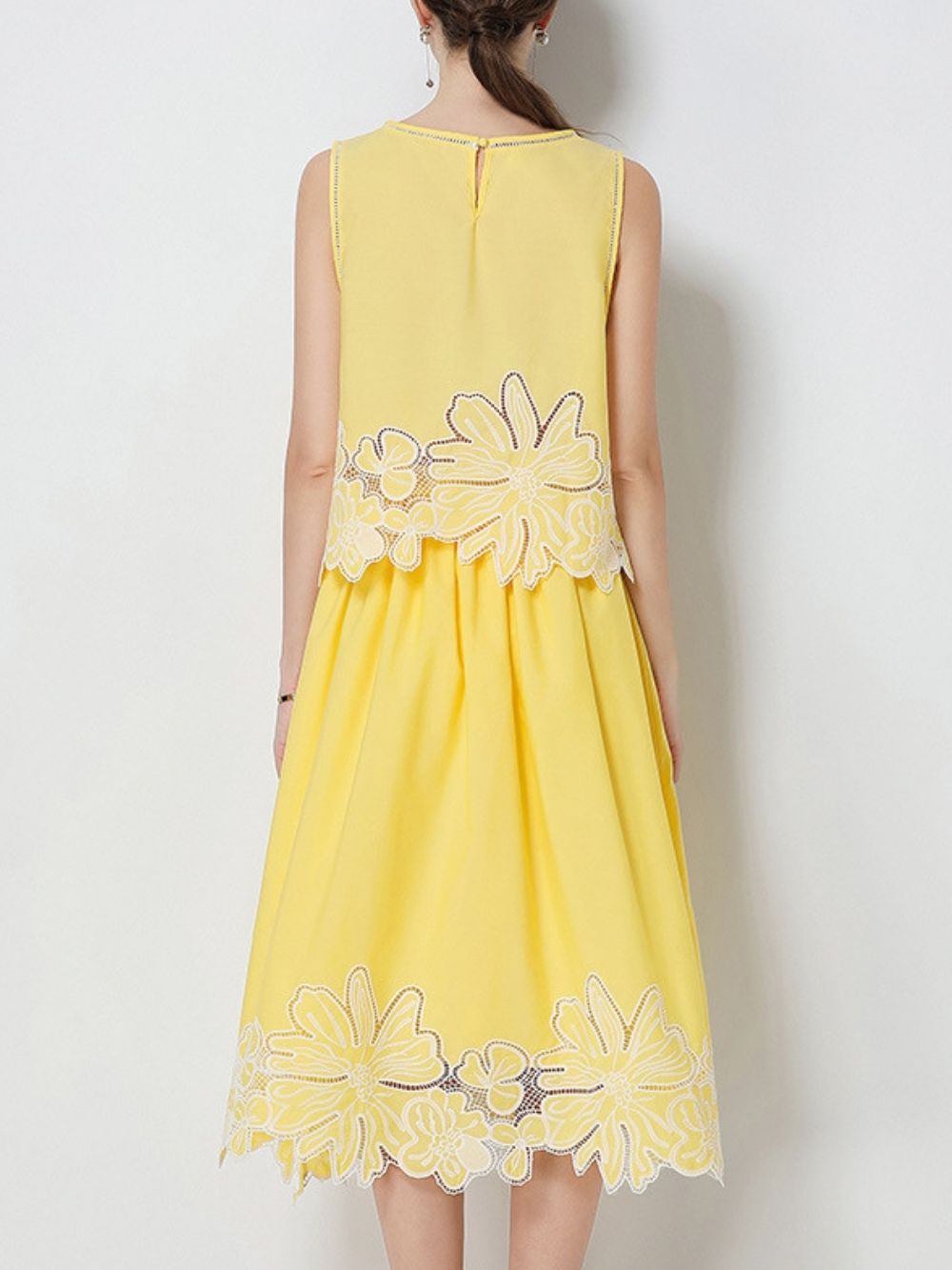 Mahlia Yellow Flower Two-Piece Set - OWNCI Mahlia Yellow Flower Two-Piece Set - OWNCI