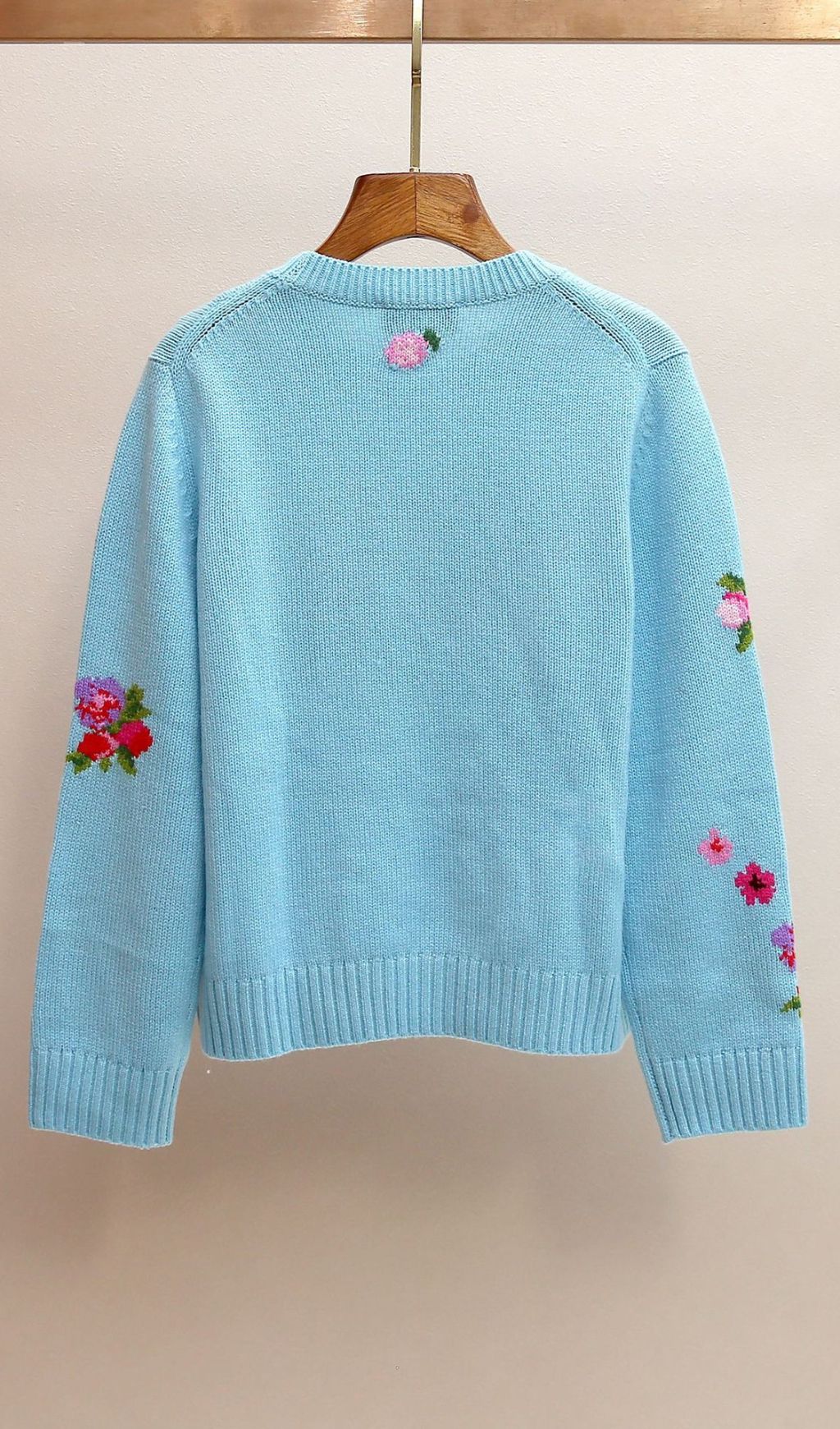 Jaheim Blue Floral Sweater - OWNCI