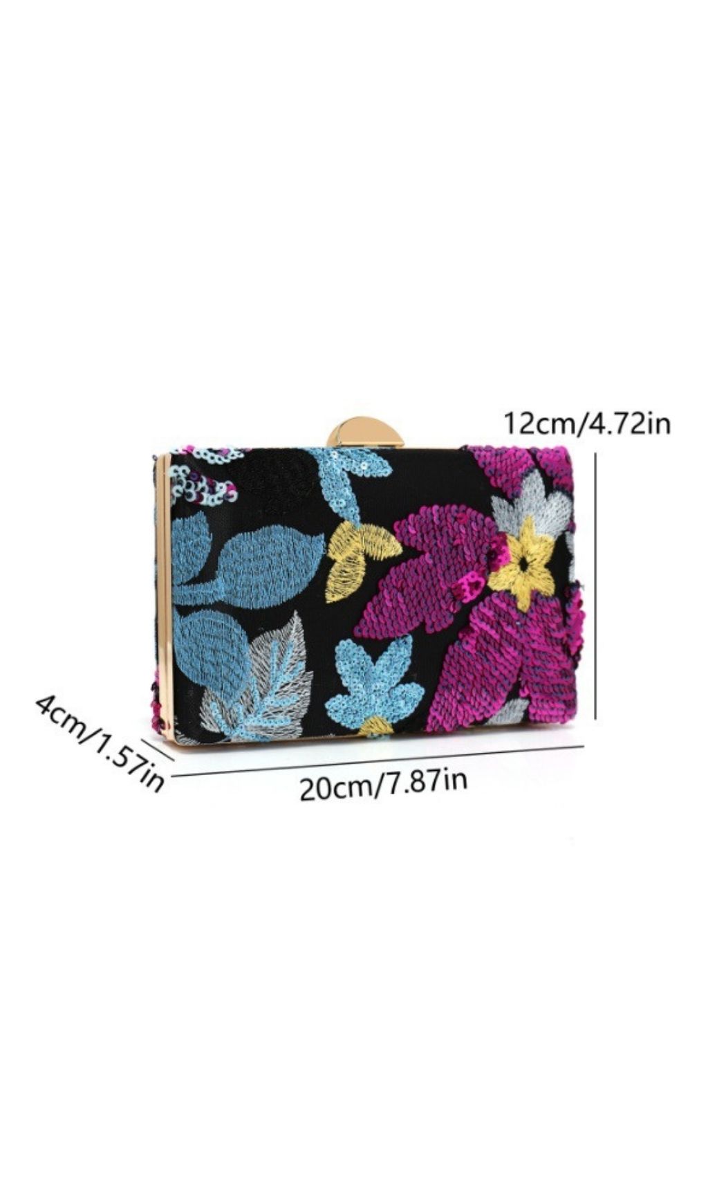 b614310345ae780cffea497bb1ca8689.jpg Fashionslee Women Lecea Flower Sequin Handbag