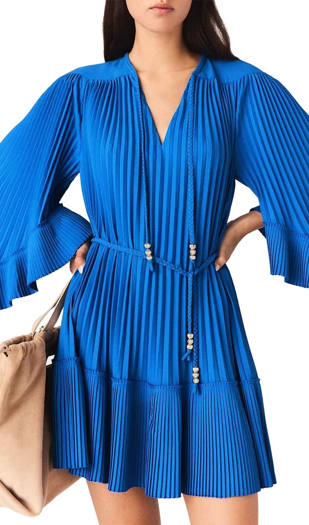 Fashionslee Women Rilaje Short Pleated Dress