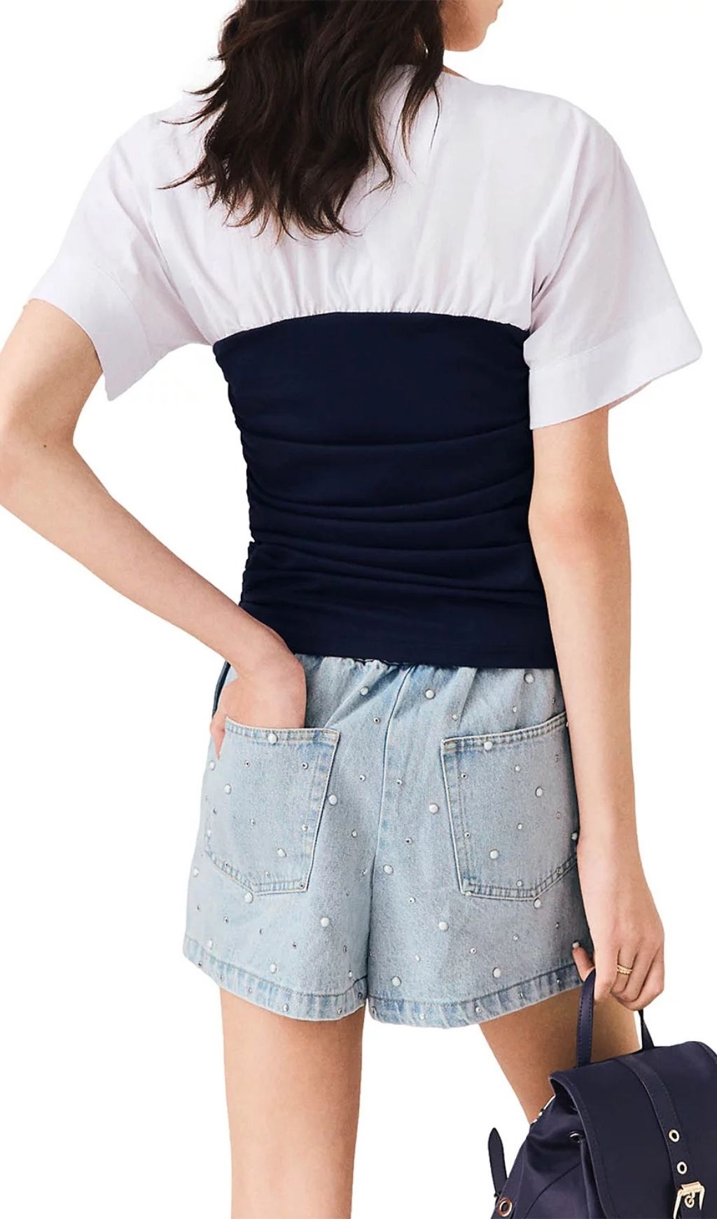 Fashionslee Women Pleated Jersey Top