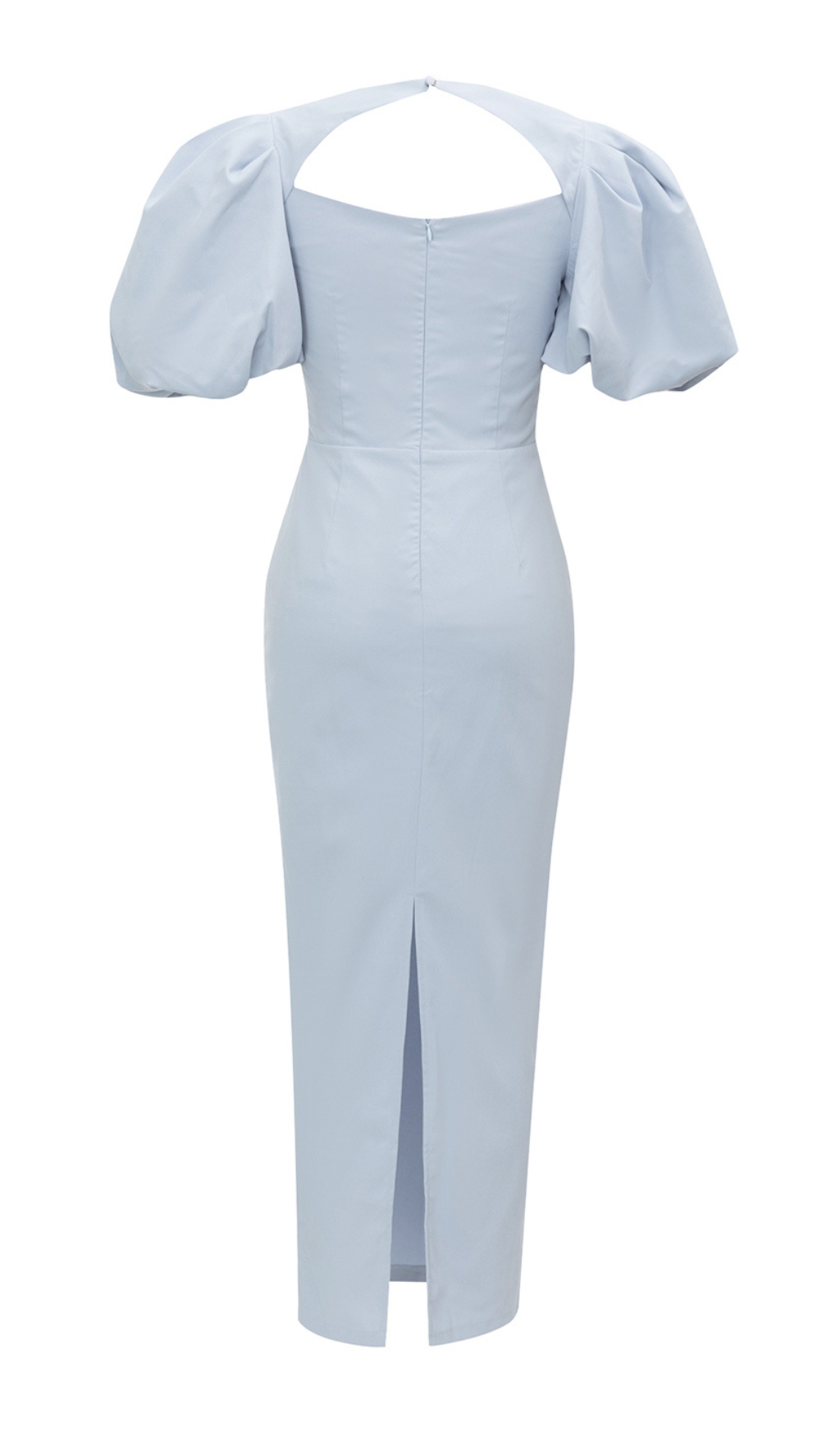 baee72c6e4c85acc16e991249c7fe1ca Bernadine Blue Puff Sleeve Maxi Dress