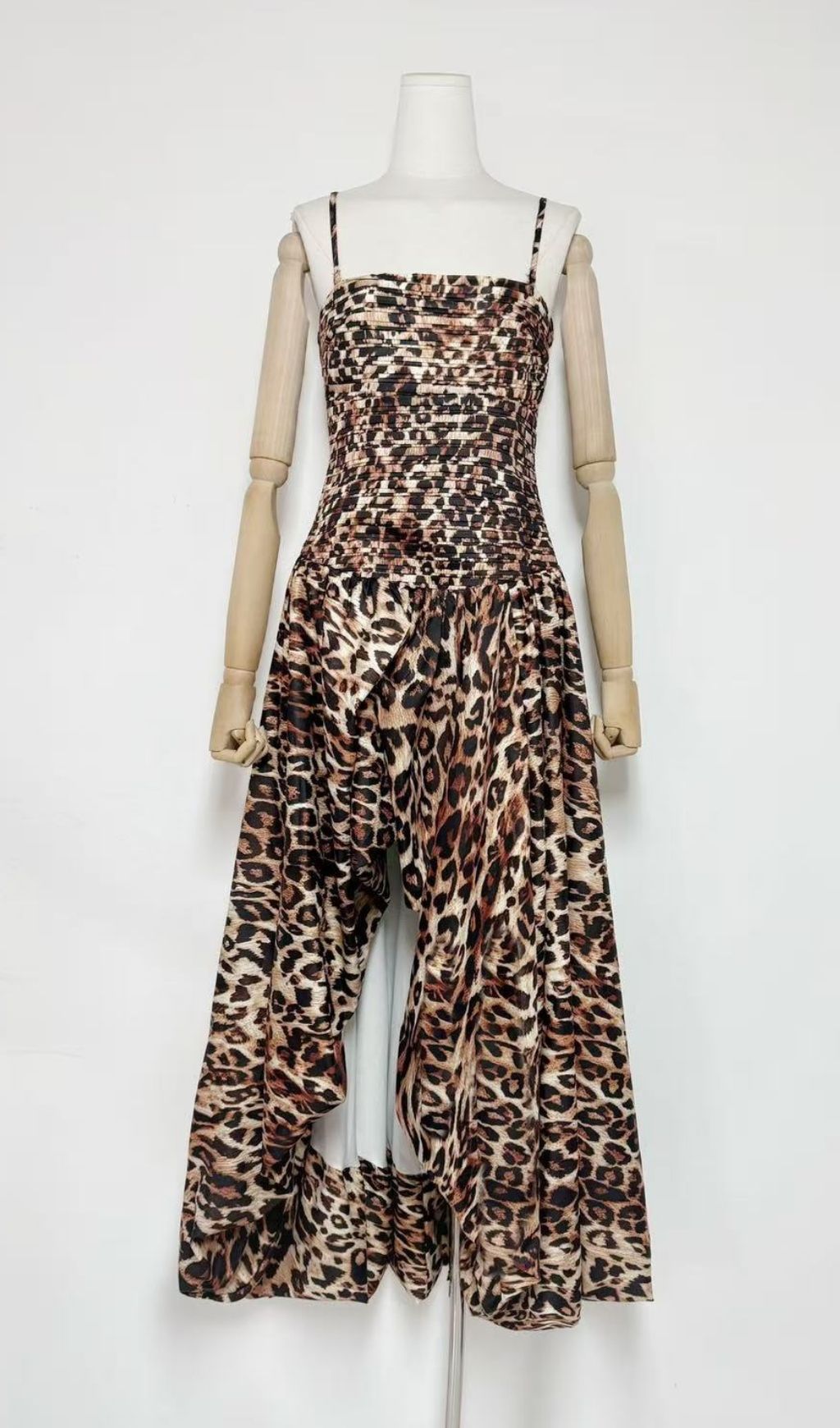 Fashionslee Women Hestia Strapless Leopard Maxi Dress