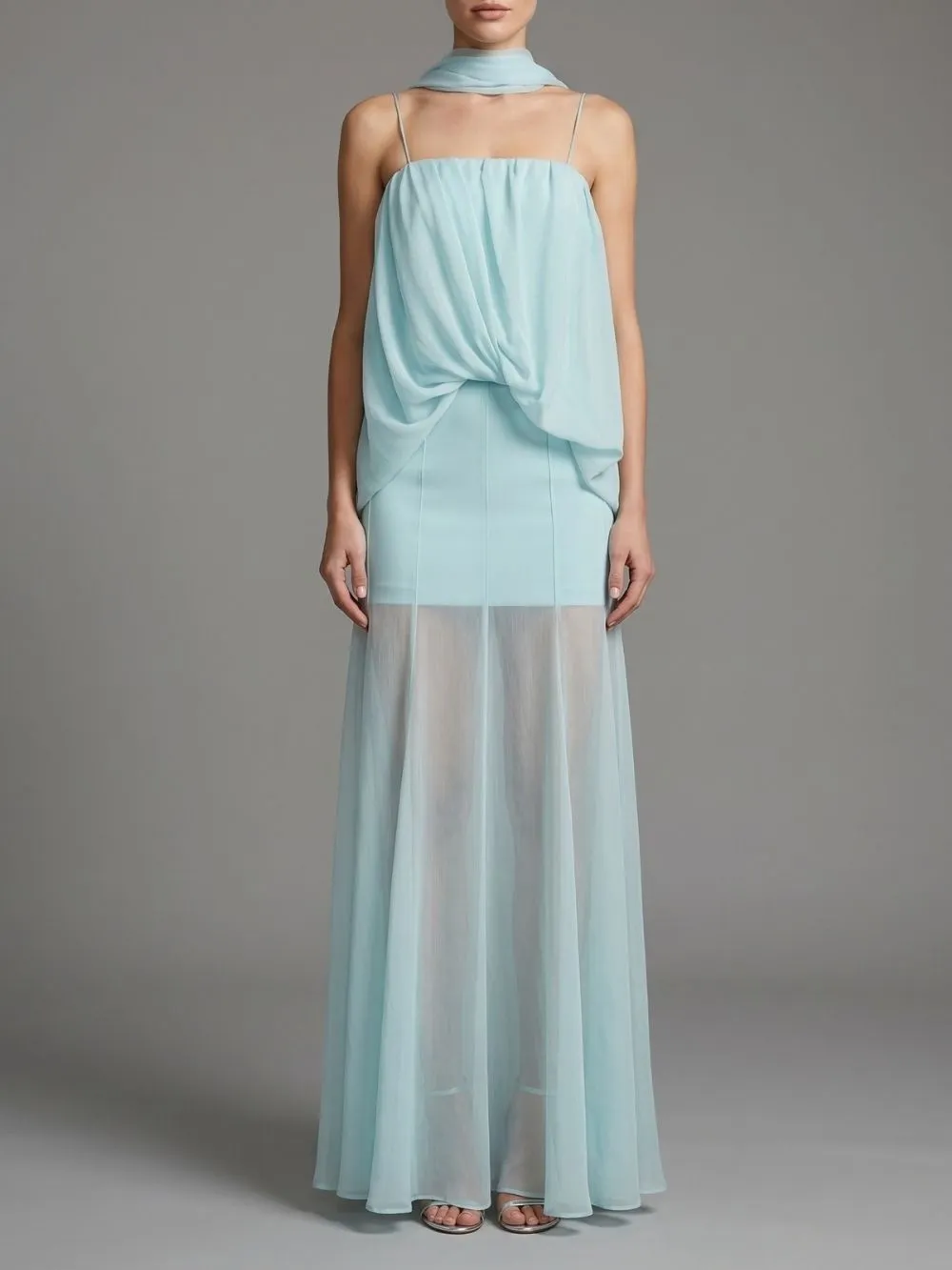 Makyla Blue Strappy Maxi Dress
