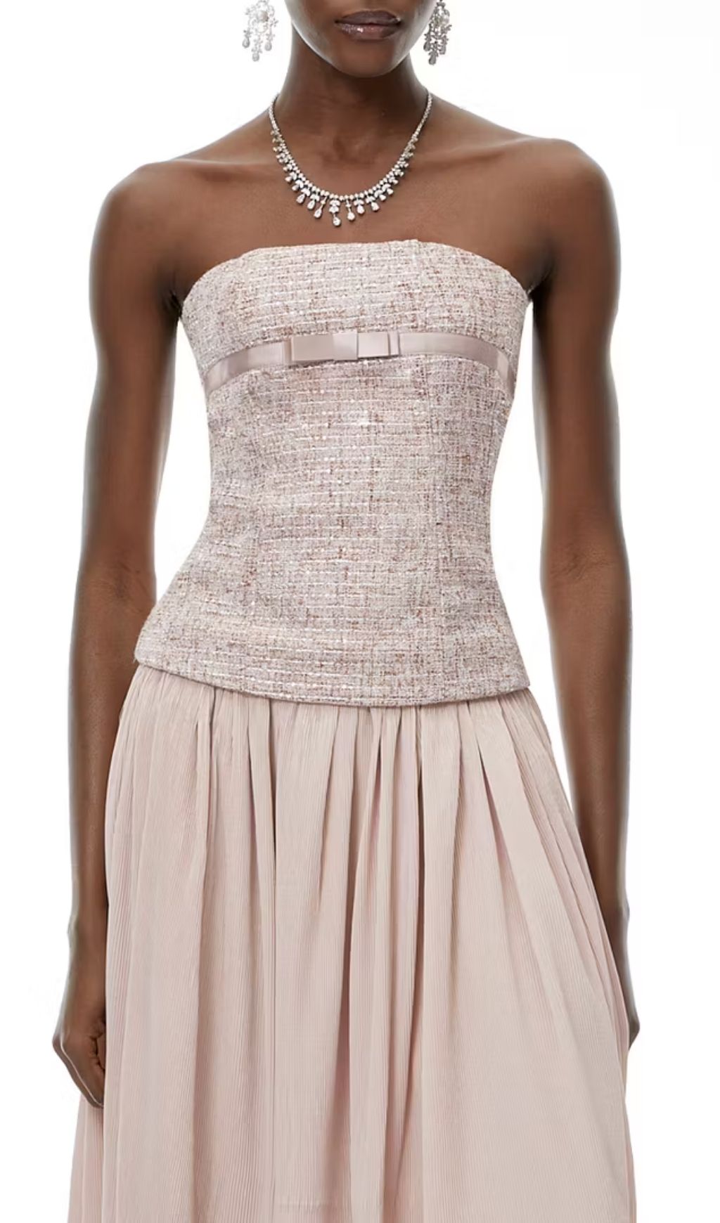 Yvonne Off Shoulder Ruched Maxi Dress In Pink