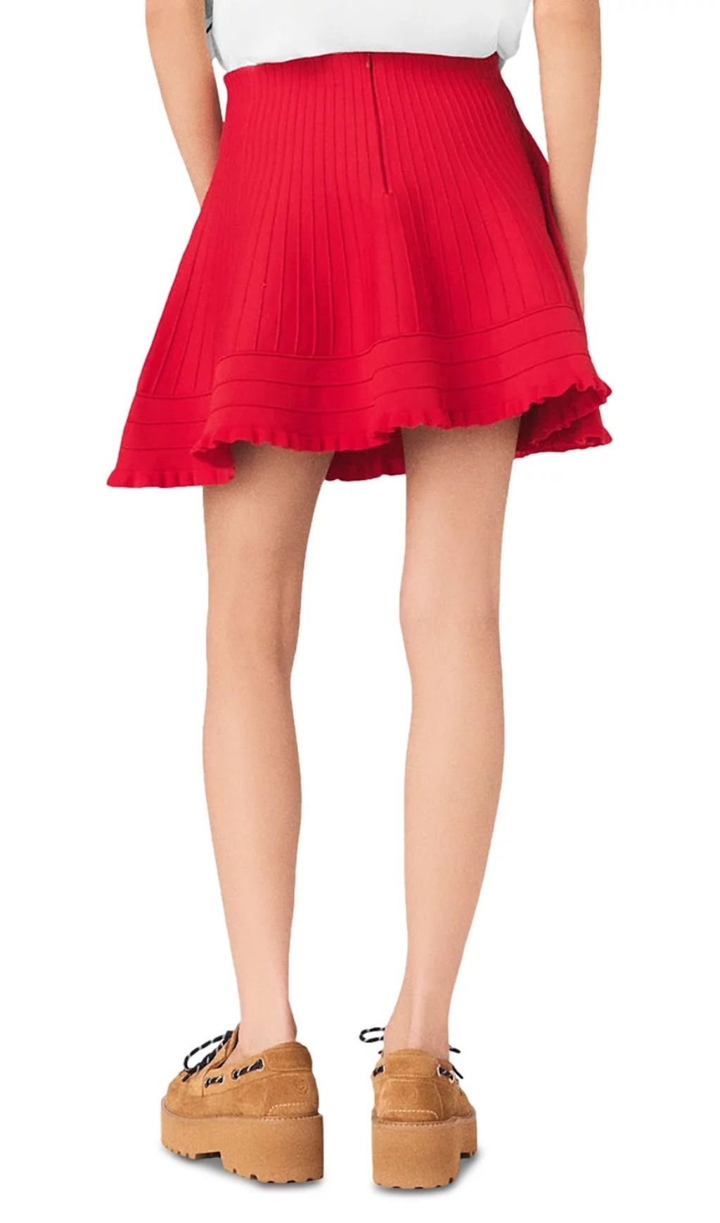 Fashionslee Women Compact Knit Short Skirt