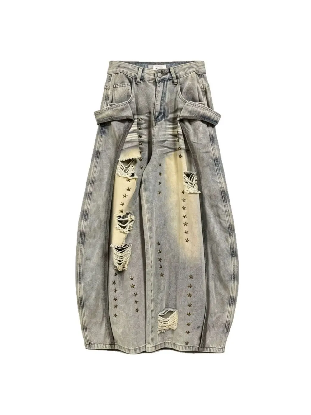 Malkia Star-studded Jeans - OWNCI