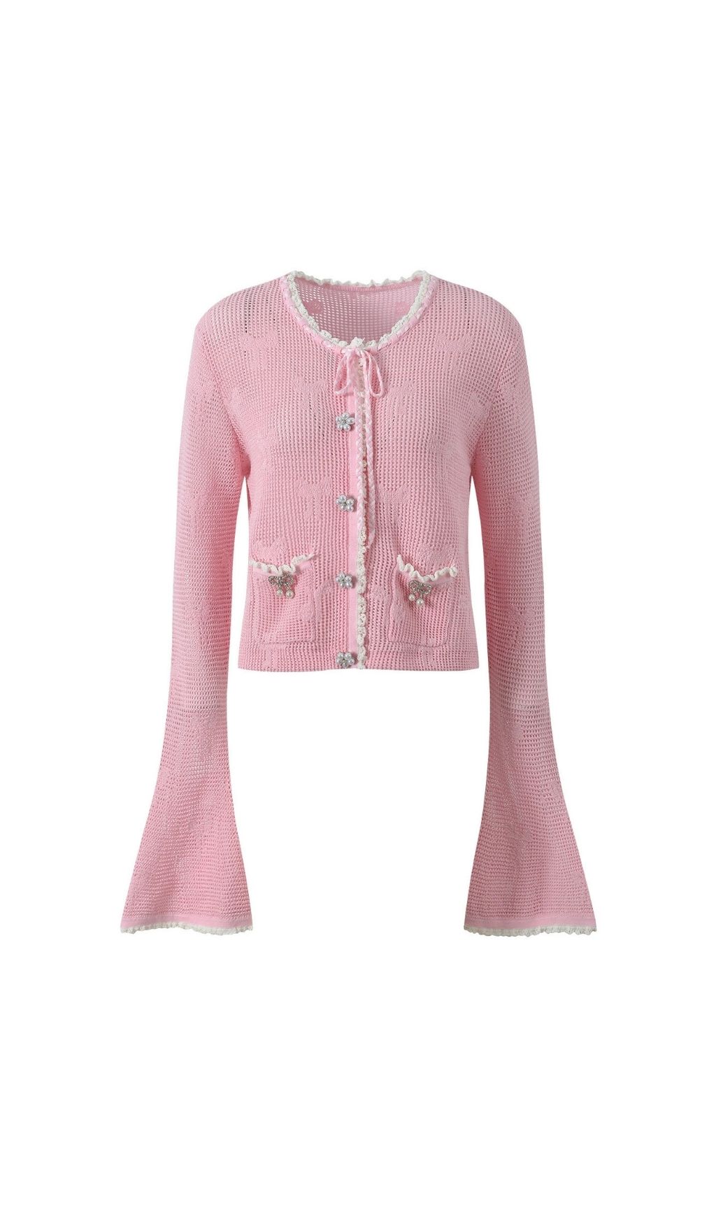 c08d6964be0167c18cf714c9ae02e3f5 Joanna Knit Co-Ord Set With Pearl & Bow Detailing – Pink