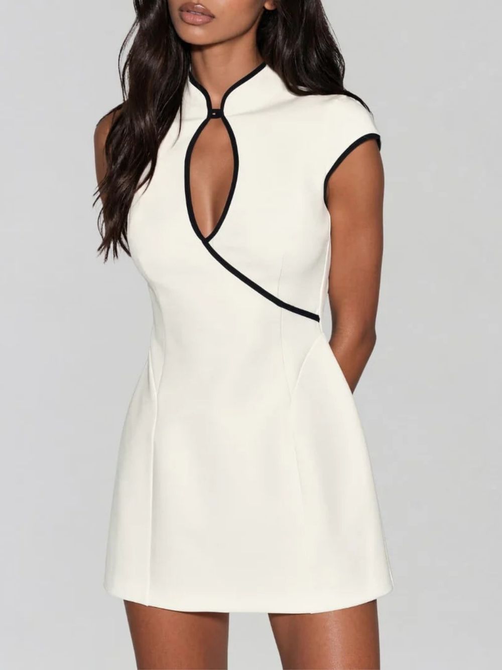 Ildren Sleeveless Cutout Mini Dress - OWNCI