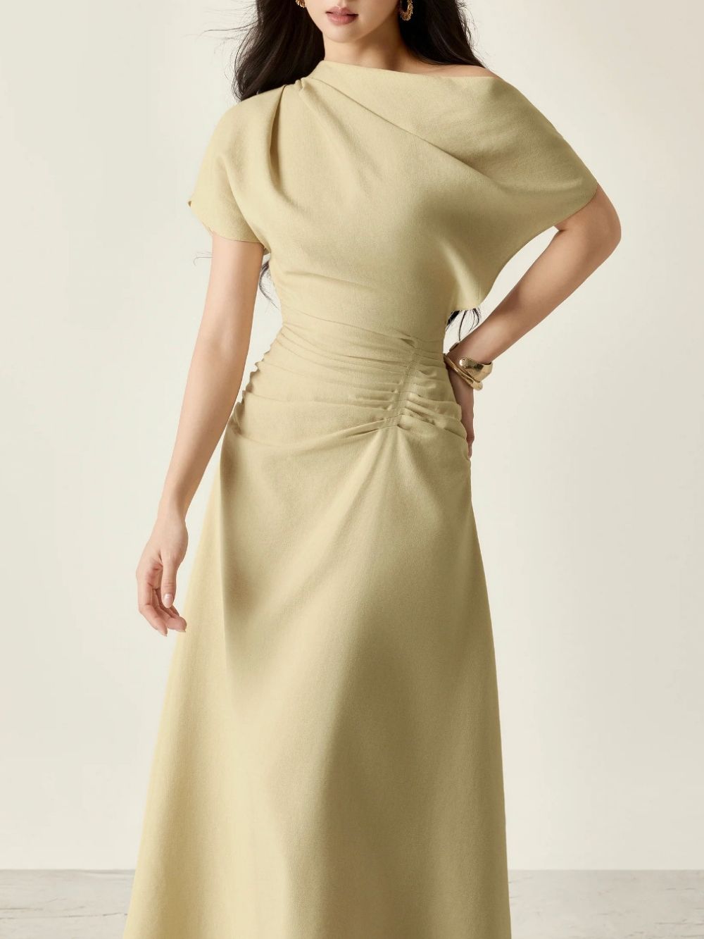 c3fe0523773a499f112c23e748e3301a Mairwen Ruched Maxi Dress
