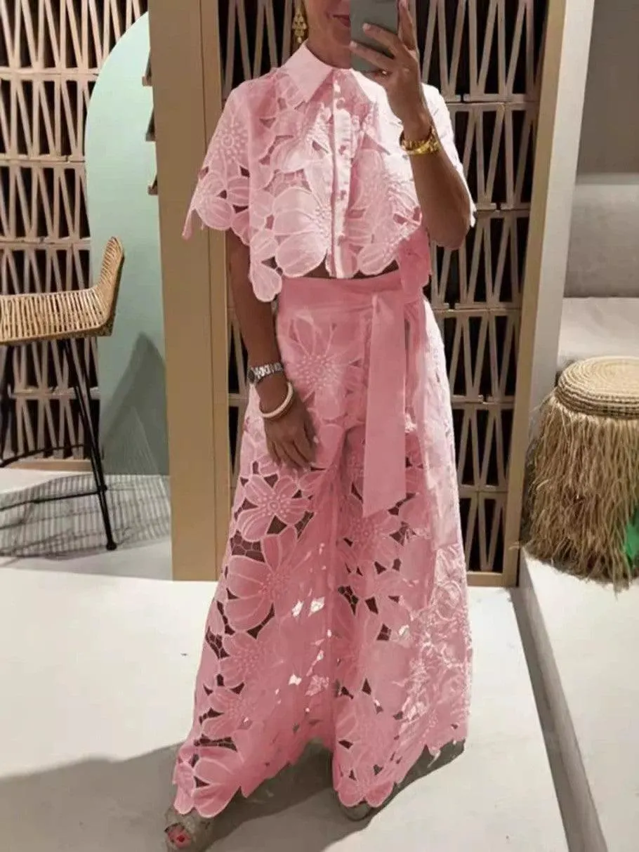 c4615853b216bfffadc08d89cd93e3d3 Exquisite Floral Embroidery Sexy Hollow Suit