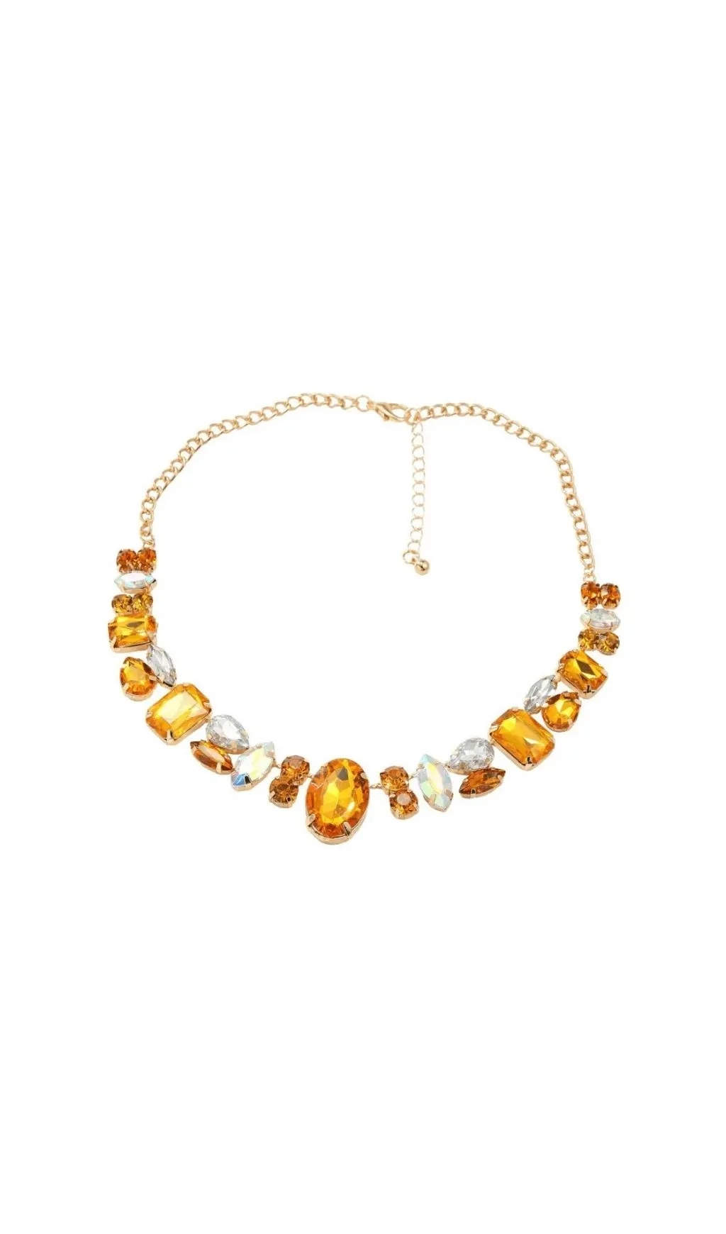 CRACO CRYSTAL YELLOW STATEMENT NECKLACE PARTY - OWNCI CRACO CRYSTAL YELLOW STATEMENT NECKLACE PARTY - OWNCI