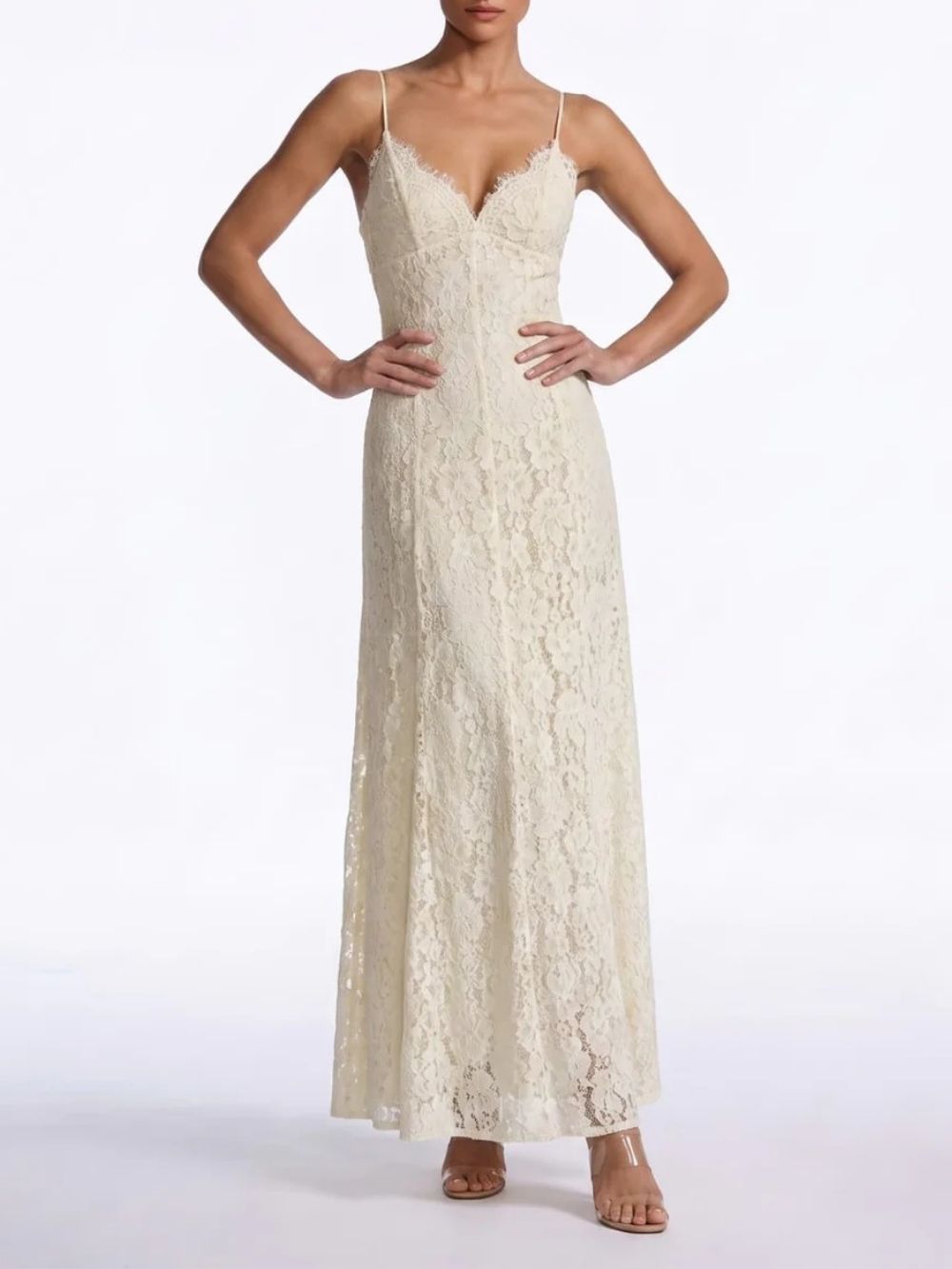 Fayola Cape Lace Maxi Dress