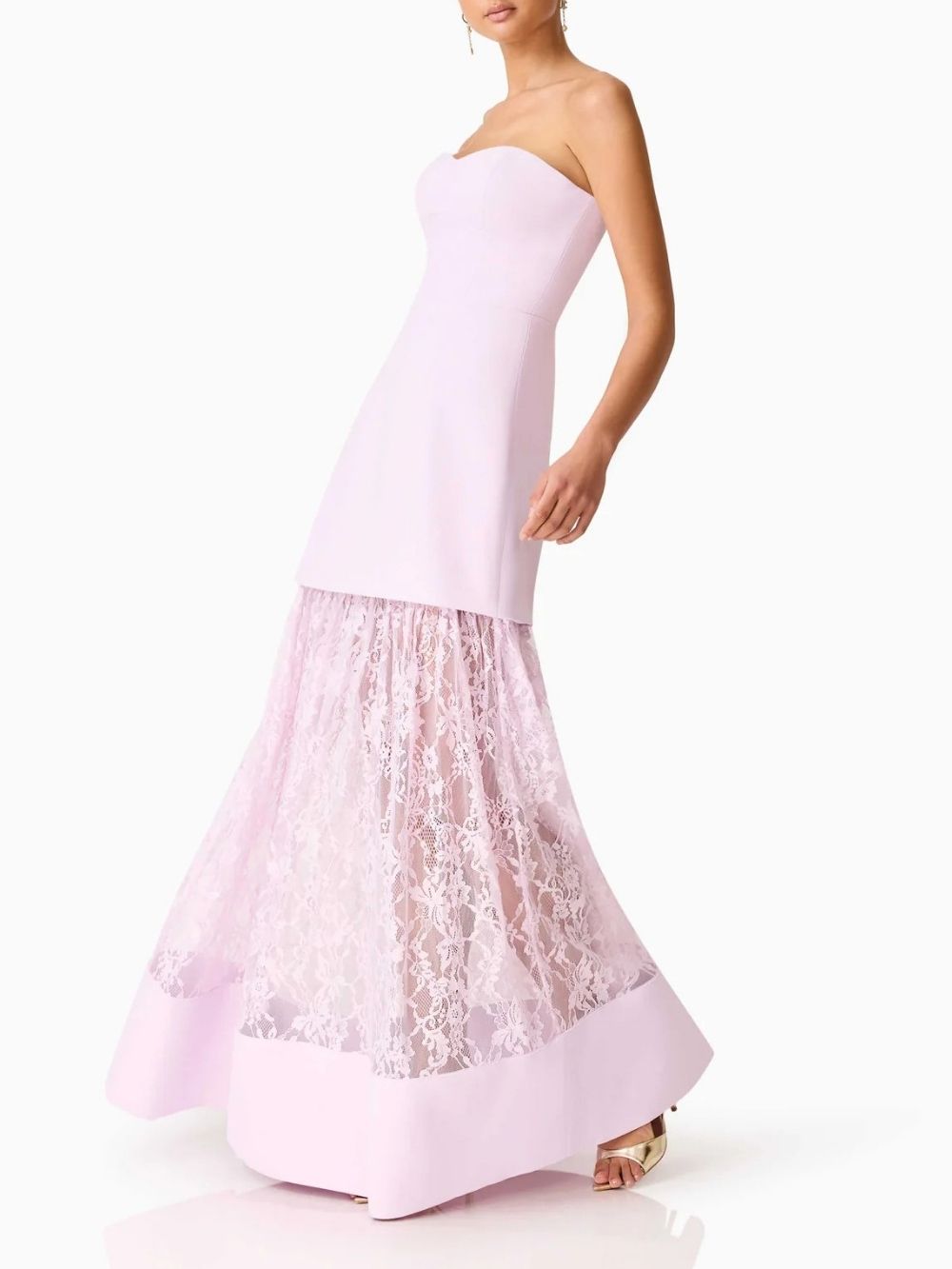 Letty Strapless Lace Maxi Dress