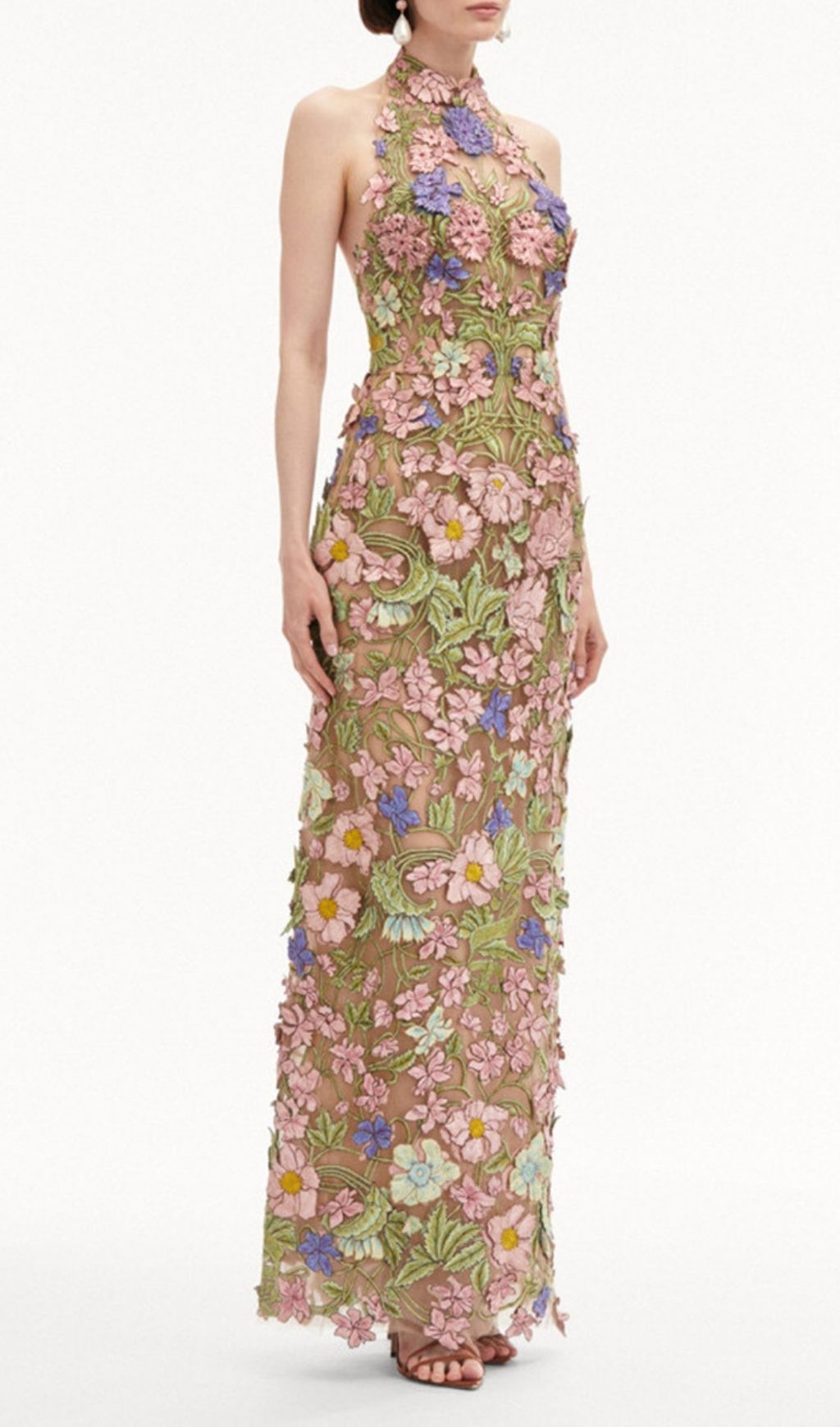 c64a0187a793610d2b735fdcbd696791.jpg Lavinia Halter Embroidered Maxi Dress for Wedding - floral maxi dress by OWNCI