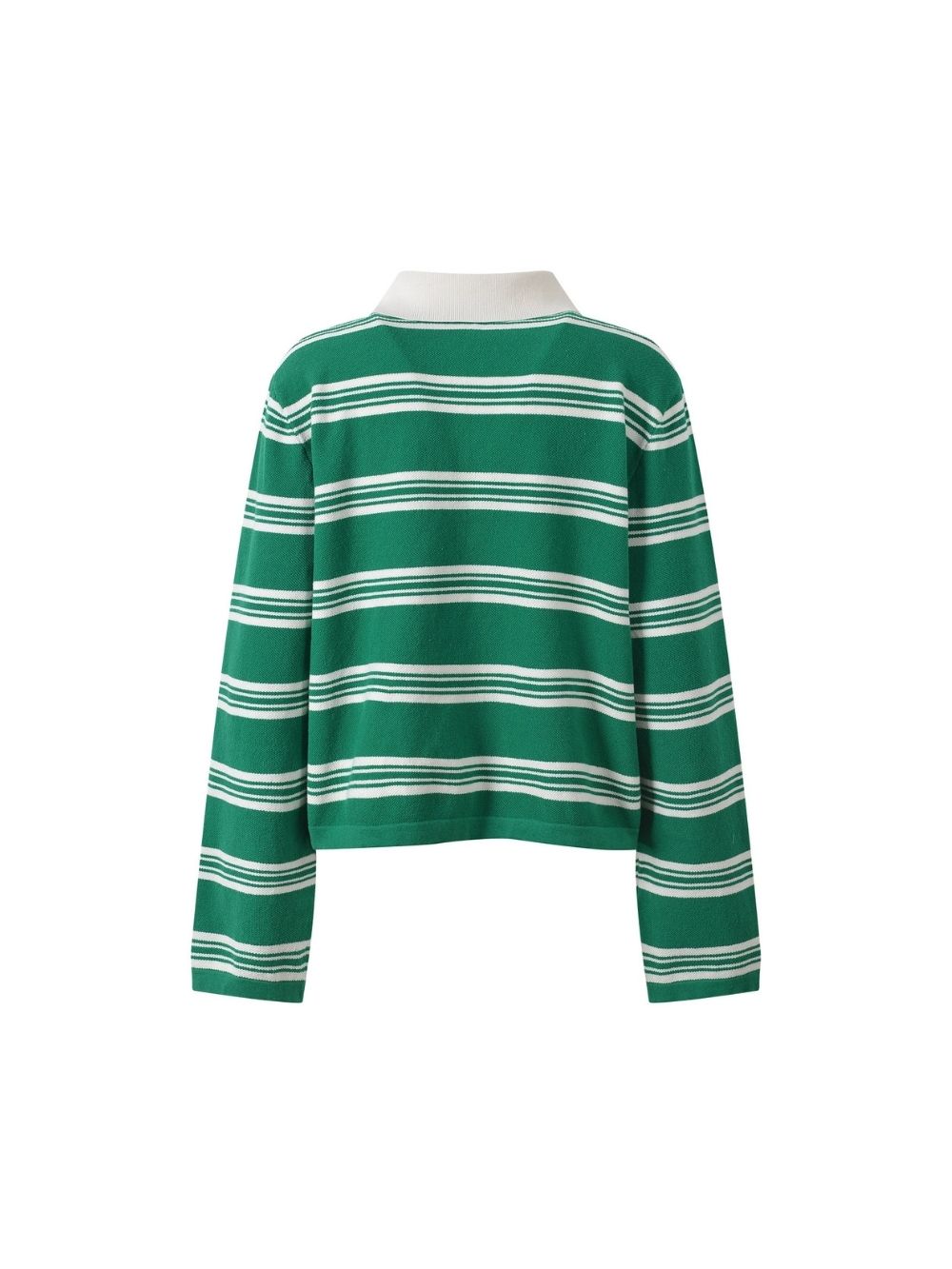c6f4224f5a491a4fba60bbcfb5acd0f4 Cropped Striped Polo Sweater