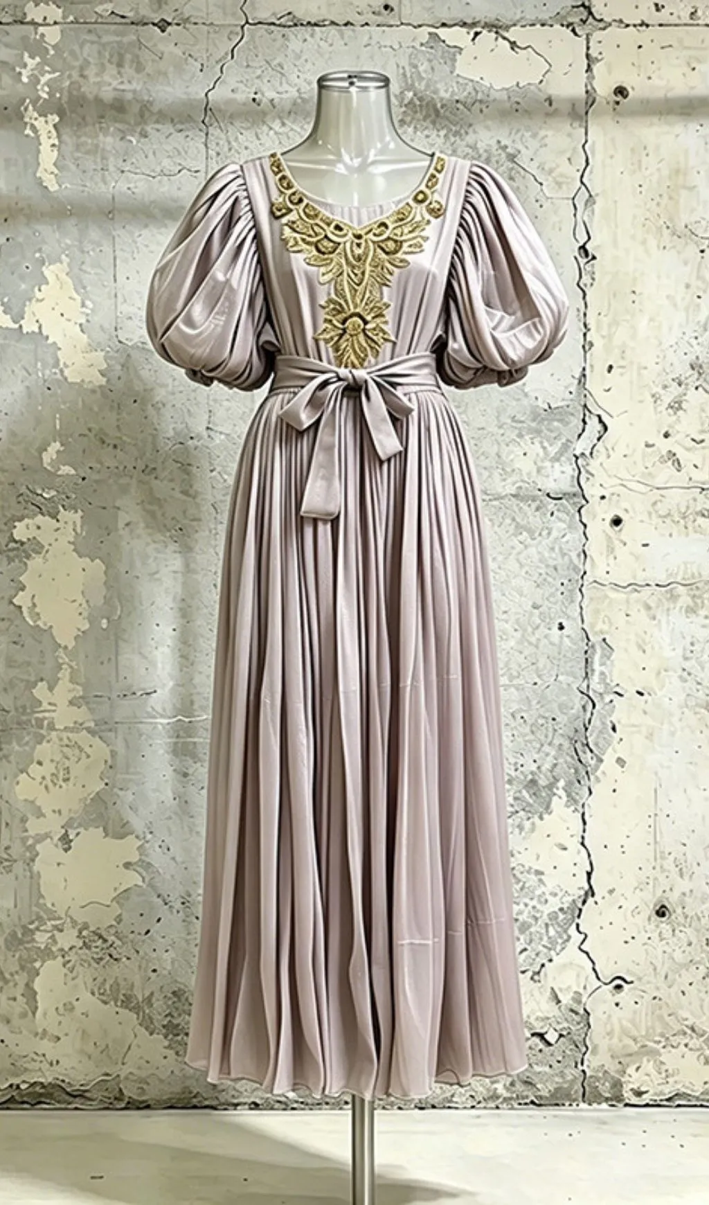 Fashionslee Women Leonie Puff Sleeve Maxi Dress
