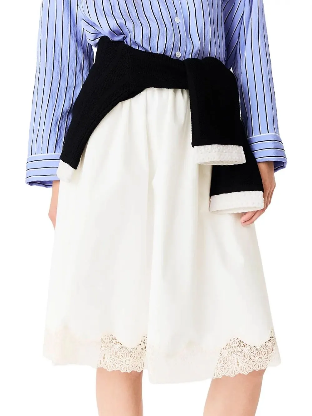Jentelle Lace Hem Skirt - OWNCI Jentelle Lace Hem Skirt - OWNCI